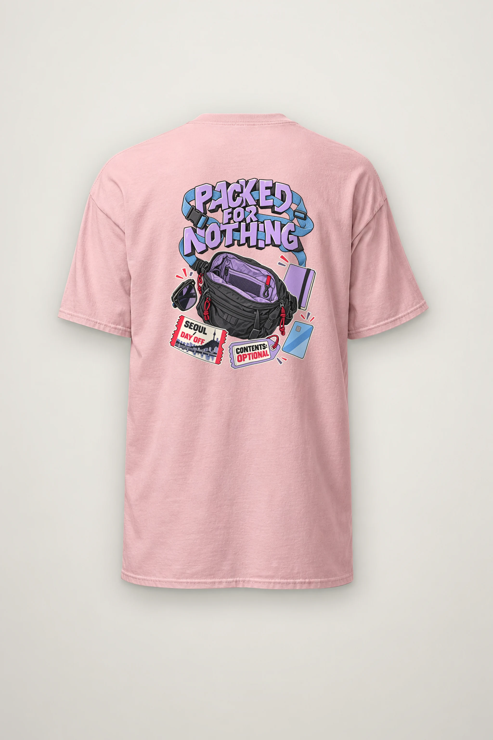 "Packed For Nothing" Heavyweight Unisex Crewneck T-shirt