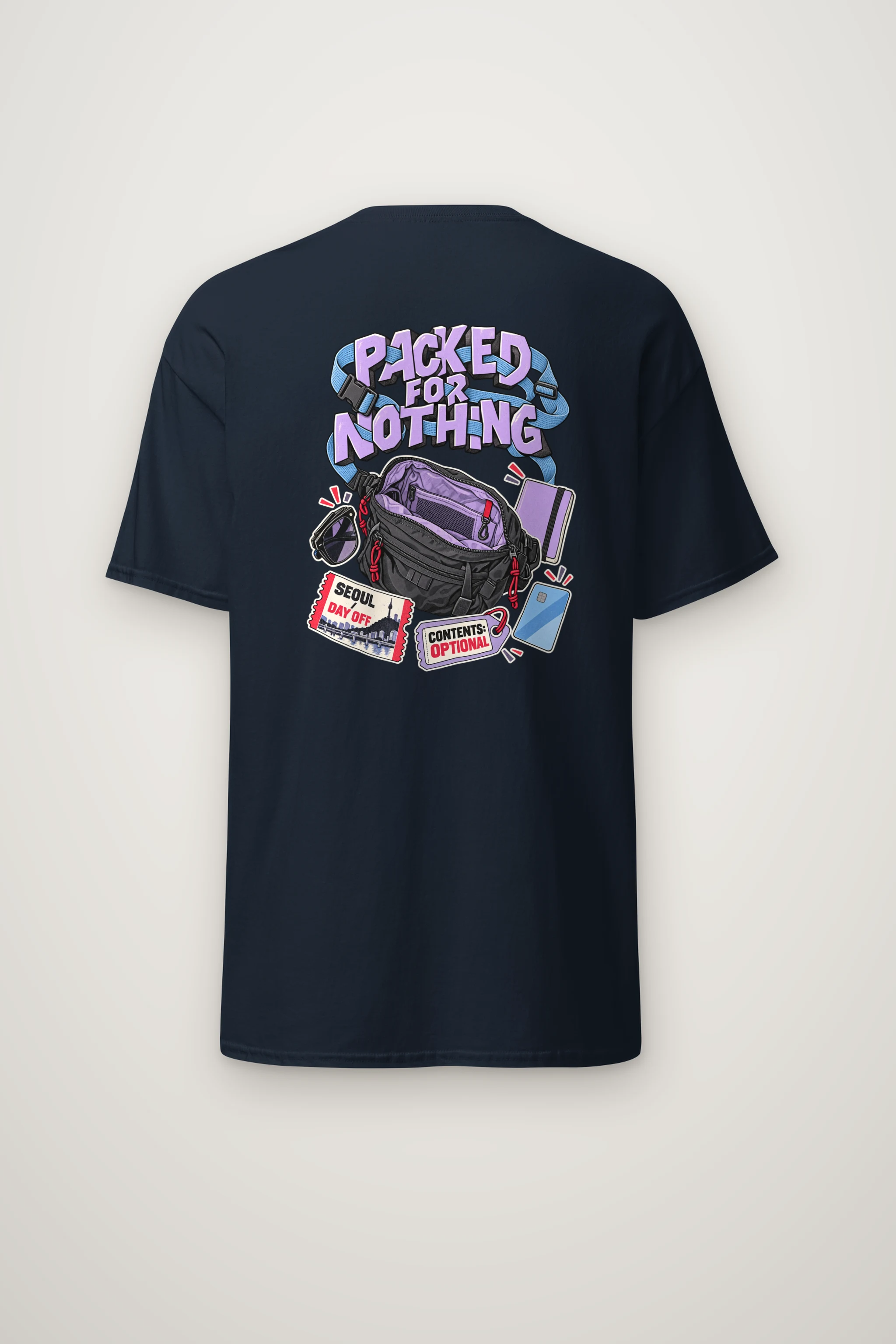 "Packed For Nothing" Heavyweight Unisex Crewneck T-shirt
