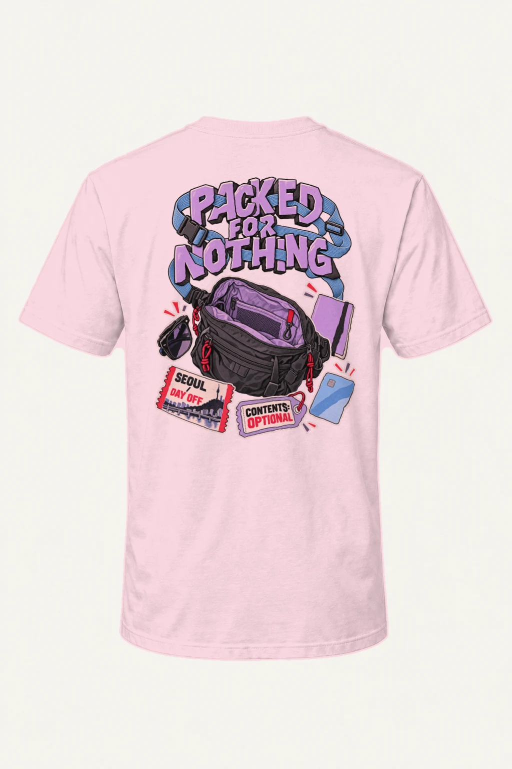 "Packed For Nothing" Heavyweight Unisex Crewneck T-shirt | Gildan 5000