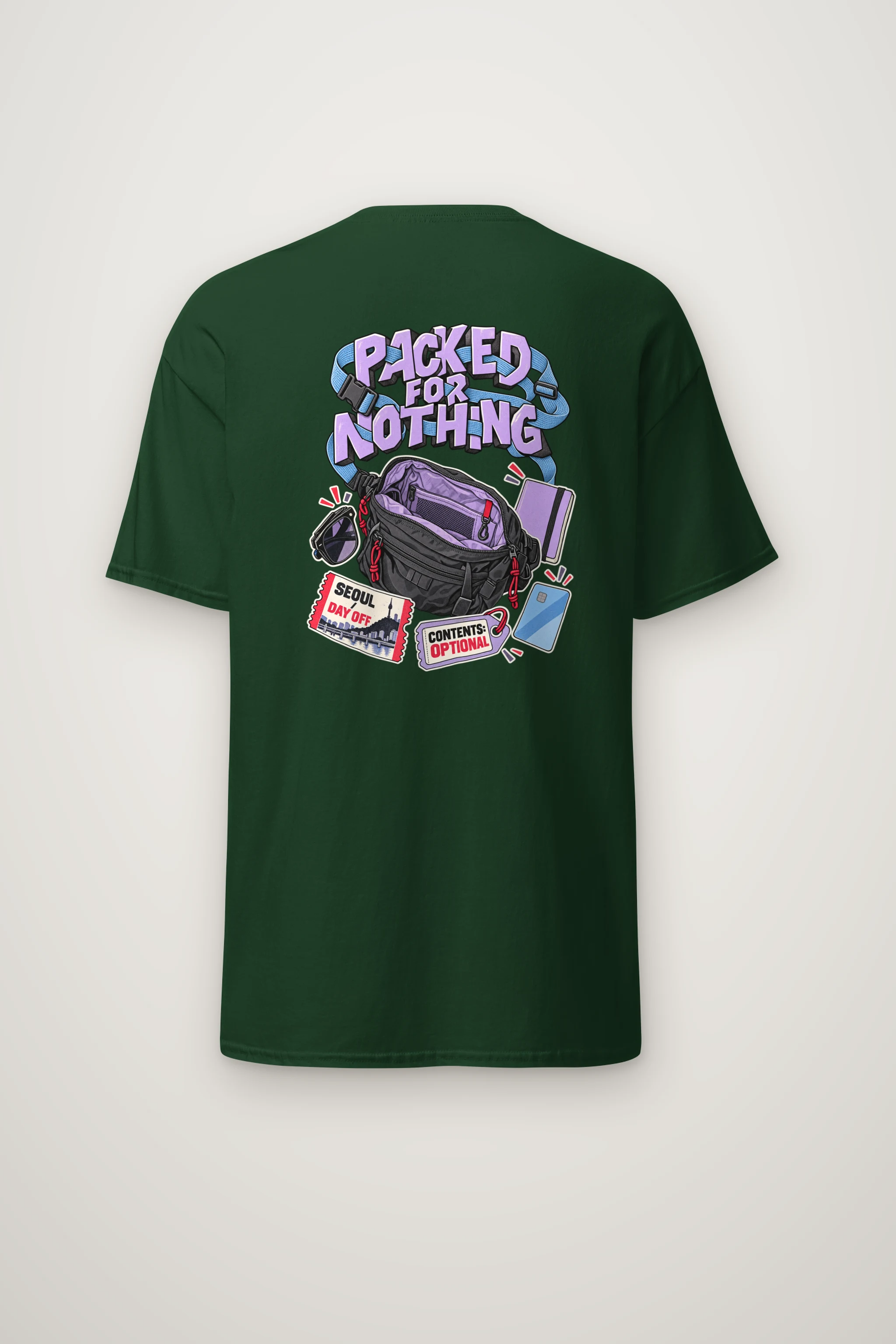 "Packed For Nothing" Heavyweight Unisex Crewneck T-shirt