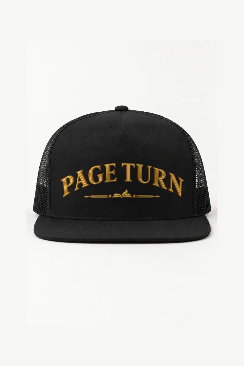 "Page Turn" 5 Panel Trucker Cap | Yupoong 6006