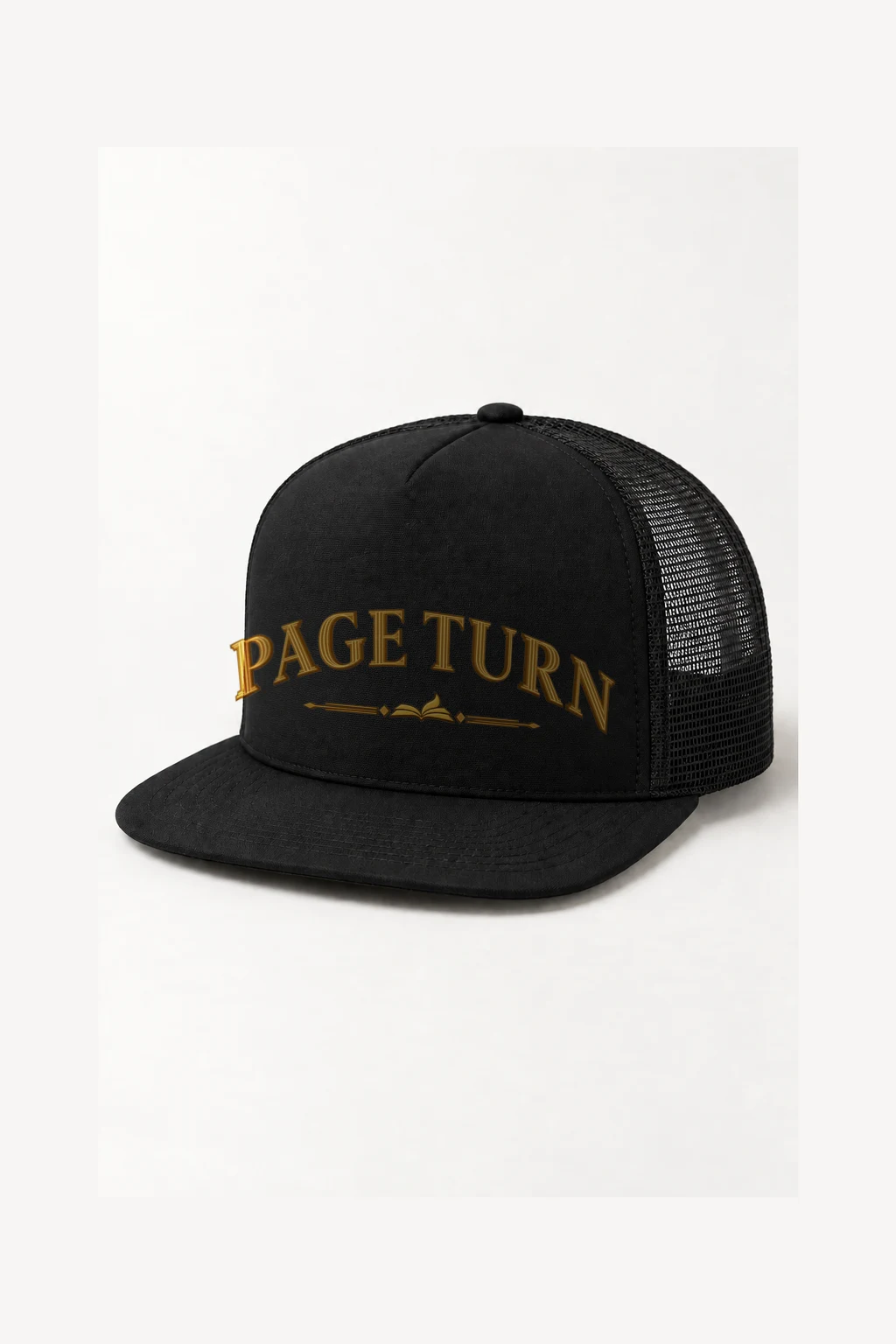 "Page Turn" 5 Panel Trucker Cap | Yupoong 6006