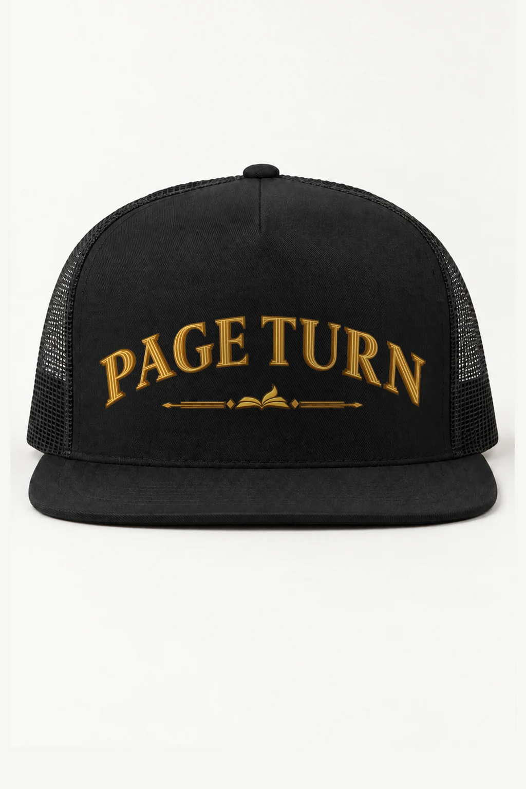 "Page Turn" 5 Panel Trucker Cap | Yupoong 6006