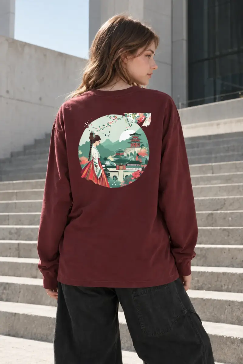 “Pagoda Mountain Reverie” Unisex Longsleeve T-shirt | Gildan 2400