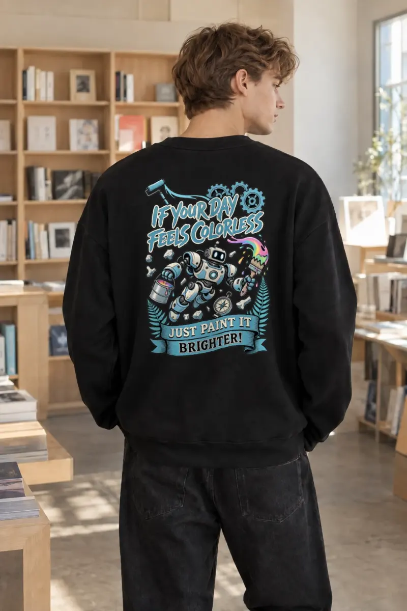 "Paint It Brighter" Heavy Blend Unisex Crewneck Sweatshirt | Gildan 18000