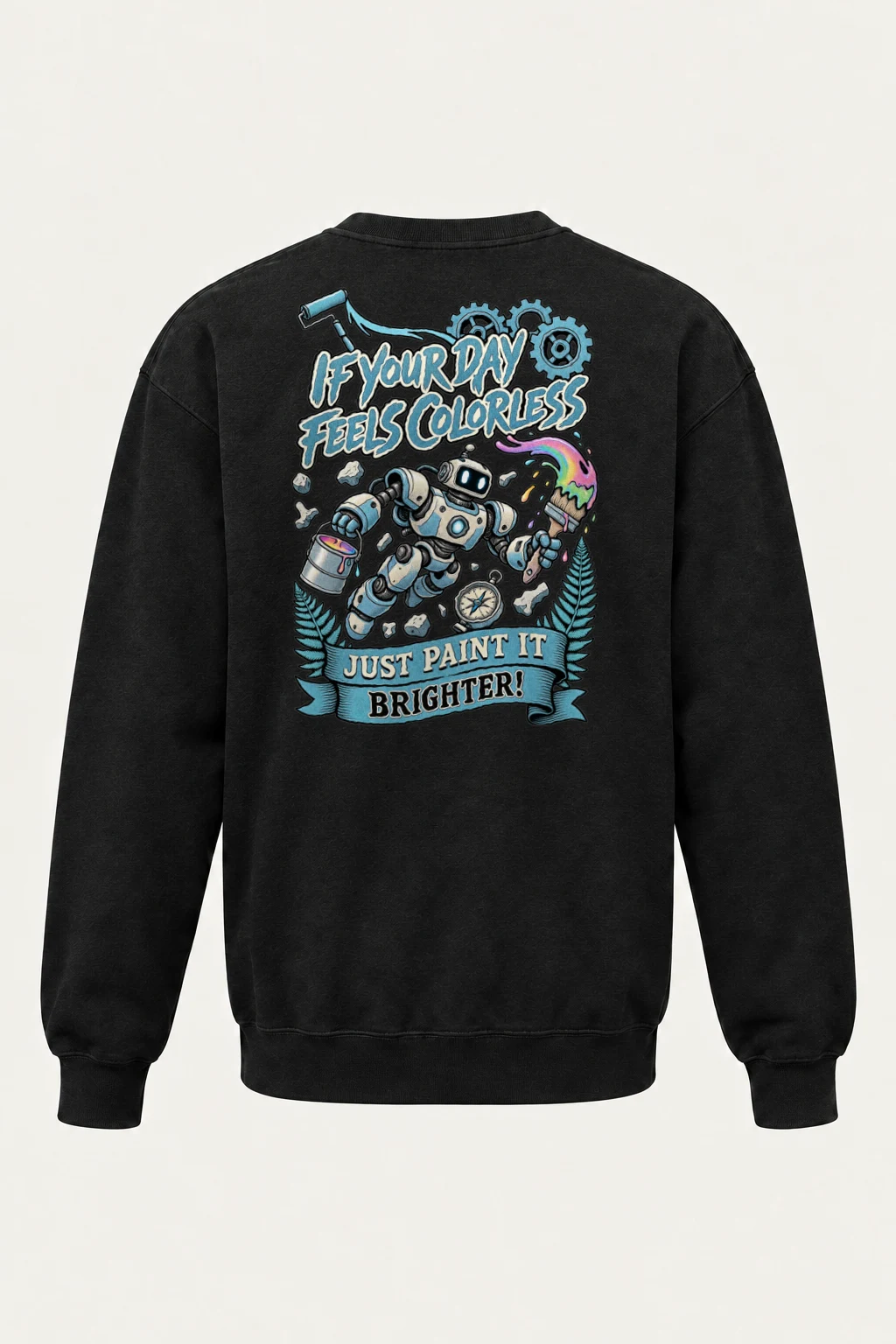 "Paint It Brighter" Heavy Blend Unisex Crewneck Sweatshirt | Gildan 18000