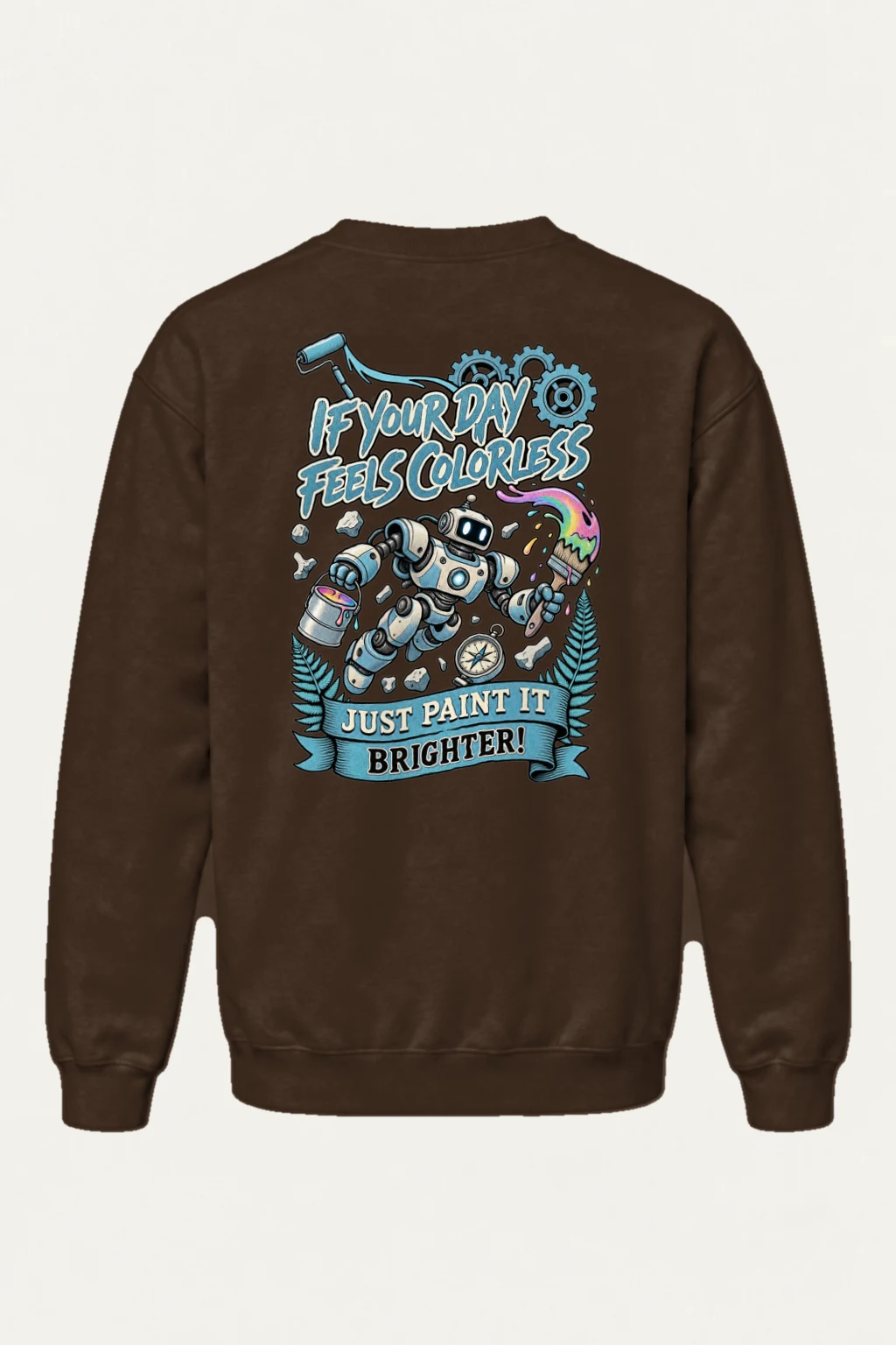 "Paint It Brighter" Heavy Blend Unisex Crewneck Sweatshirt | Gildan 18000