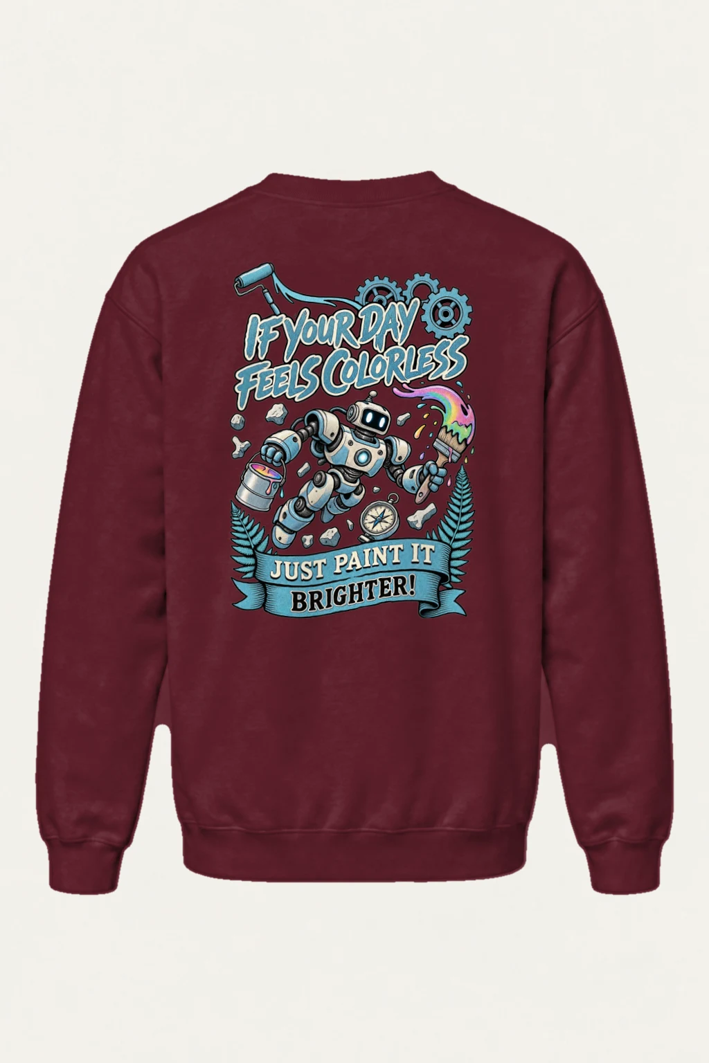 "Paint It Brighter" Heavy Blend Unisex Crewneck Sweatshirt | Gildan 18000