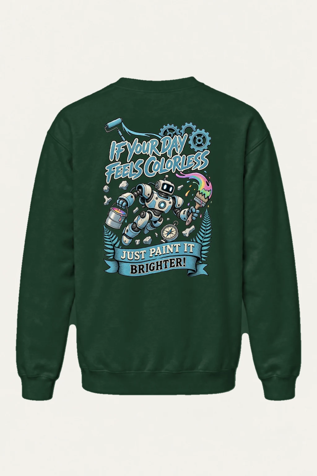 "Paint It Brighter" Heavy Blend Unisex Crewneck Sweatshirt | Gildan 18000