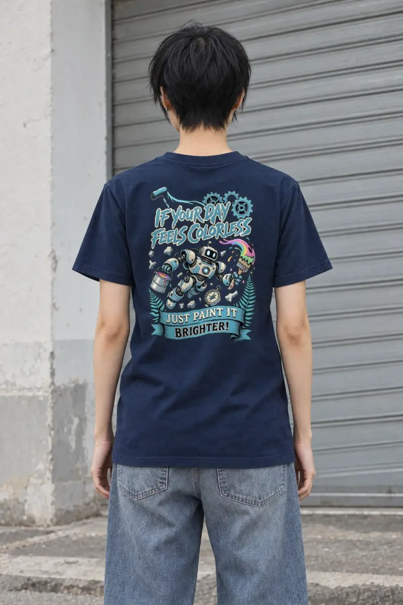 "Paint It Brighter" Heavyweight Unisex Crewneck T-shirt | Gildan 5000