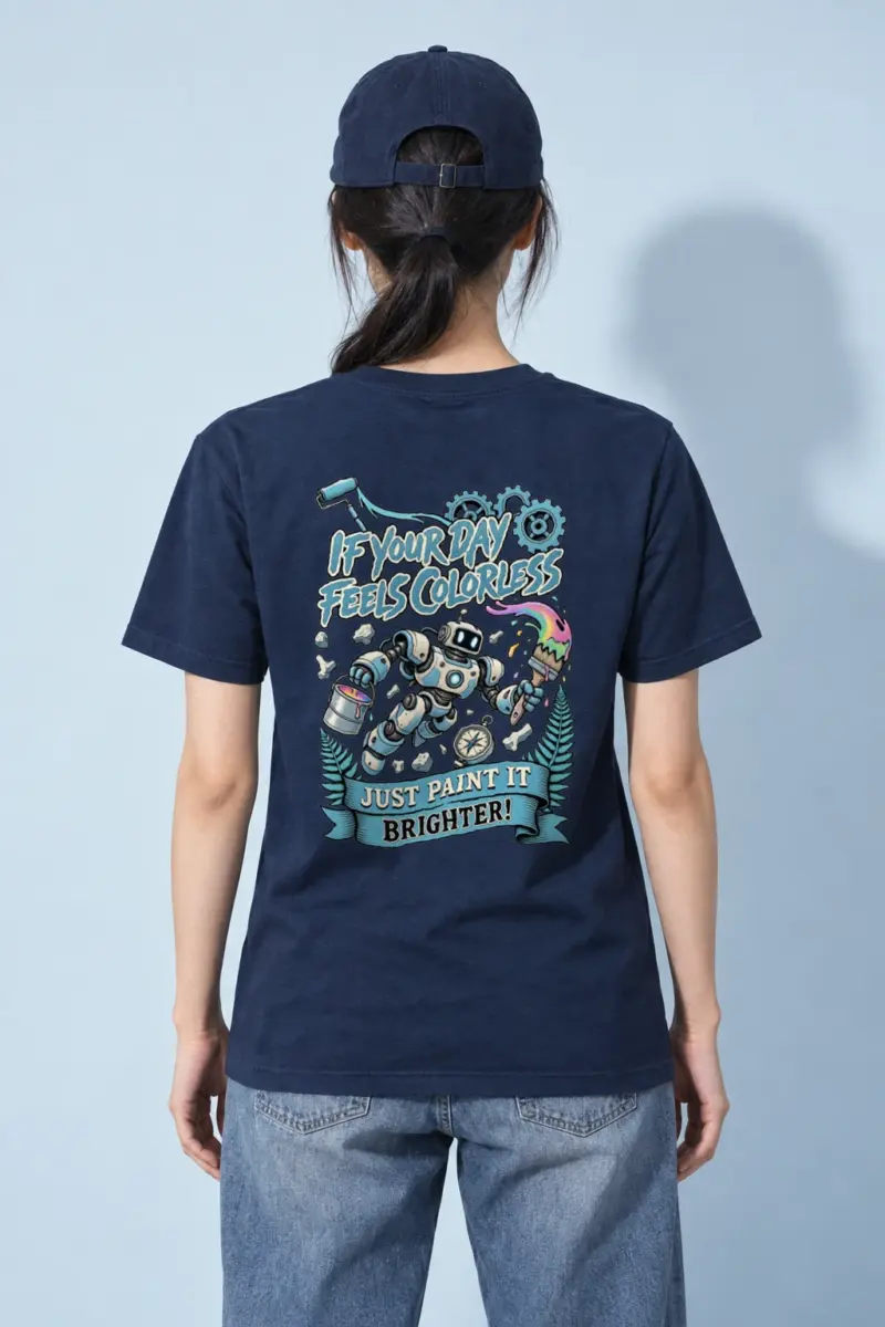 "Paint It Brighter" Heavyweight Unisex Crewneck T-shirt