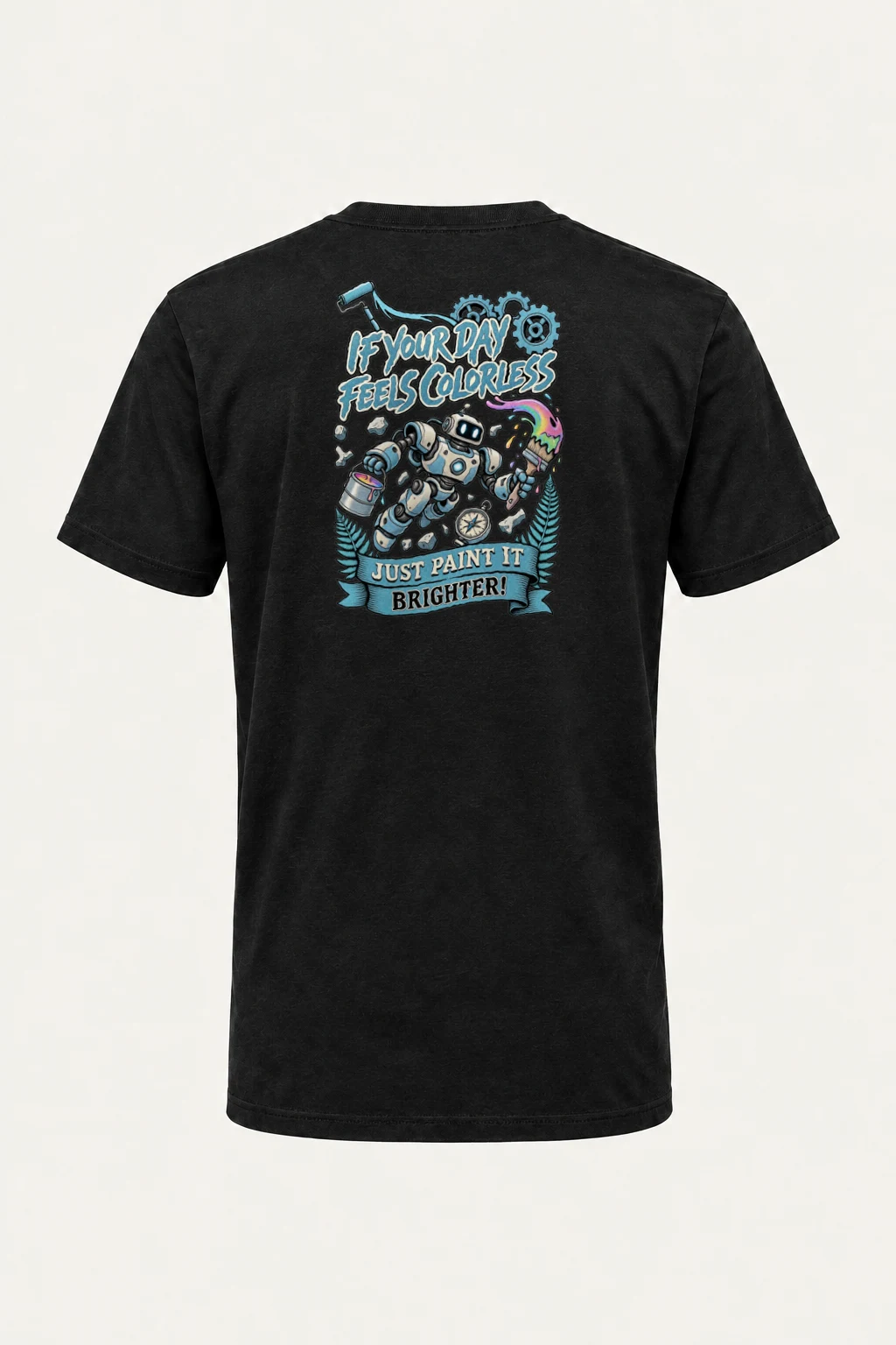 "Paint It Brighter" Heavyweight Unisex Crewneck T-shirt | Gildan 5000