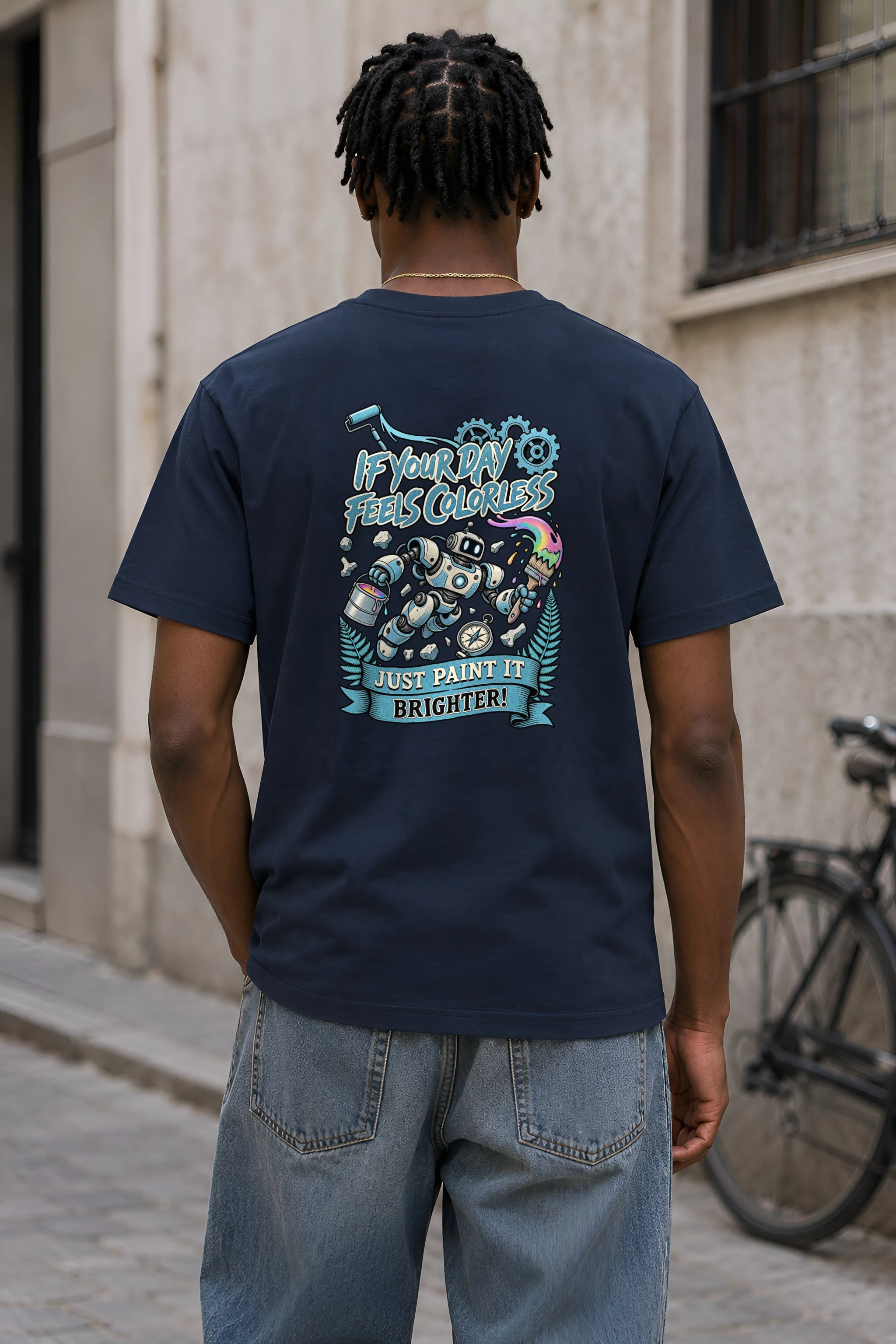 "Paint It Brighter" Heavyweight Unisex Crewneck T-shirt