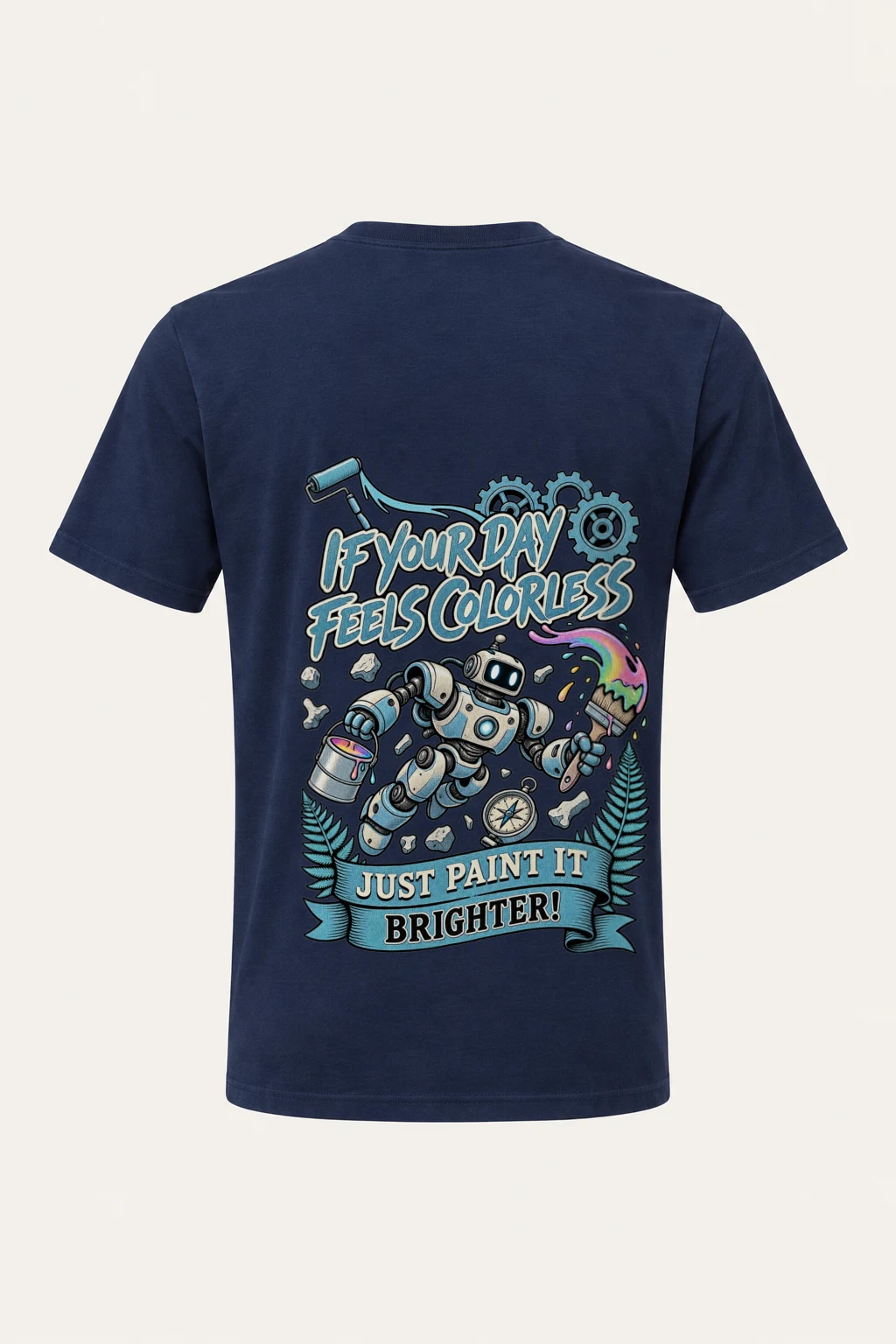 "Paint It Brighter" Heavyweight Unisex Crewneck T-shirt | Gildan 5000