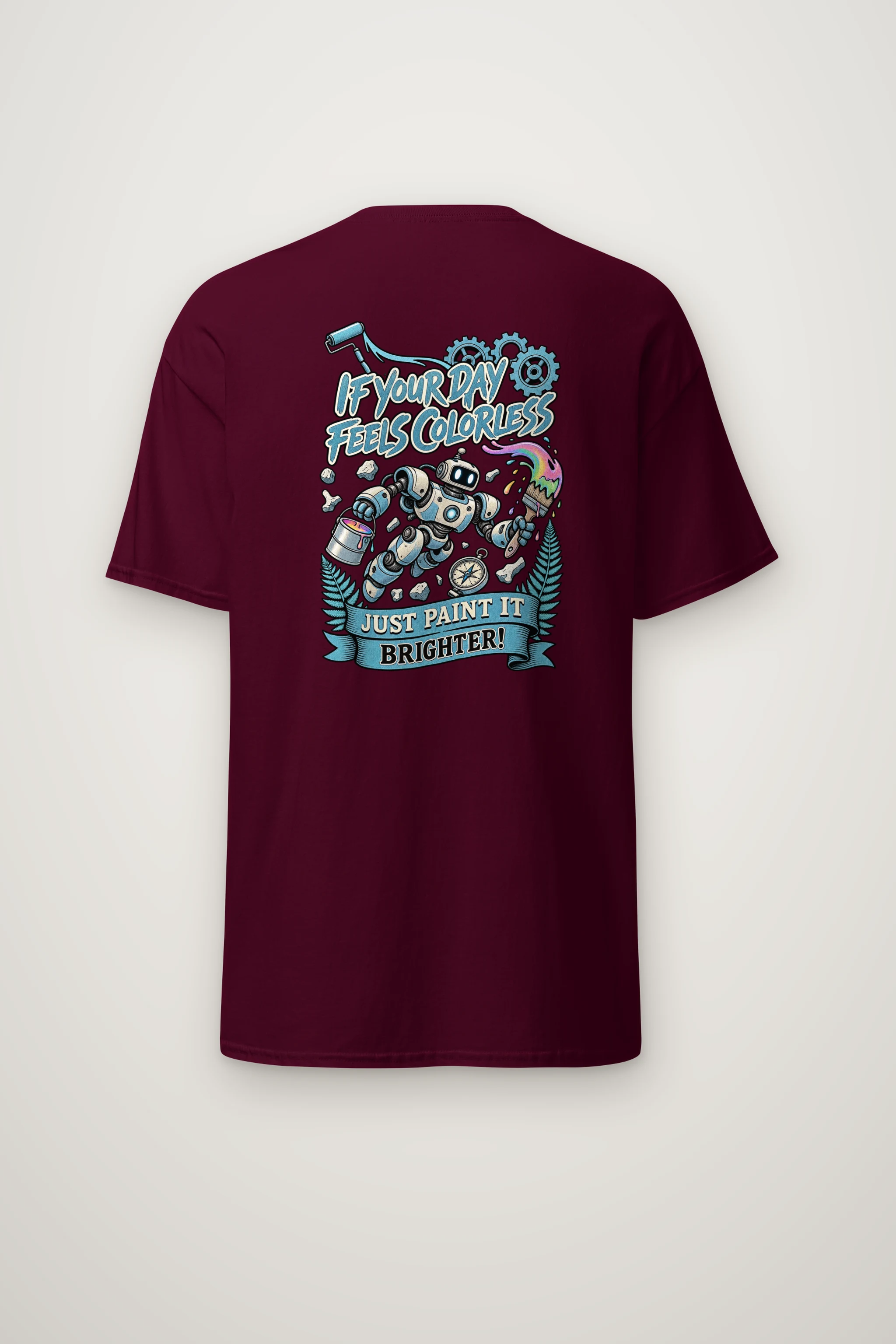 "Paint It Brighter" Heavyweight Unisex Crewneck T-shirt