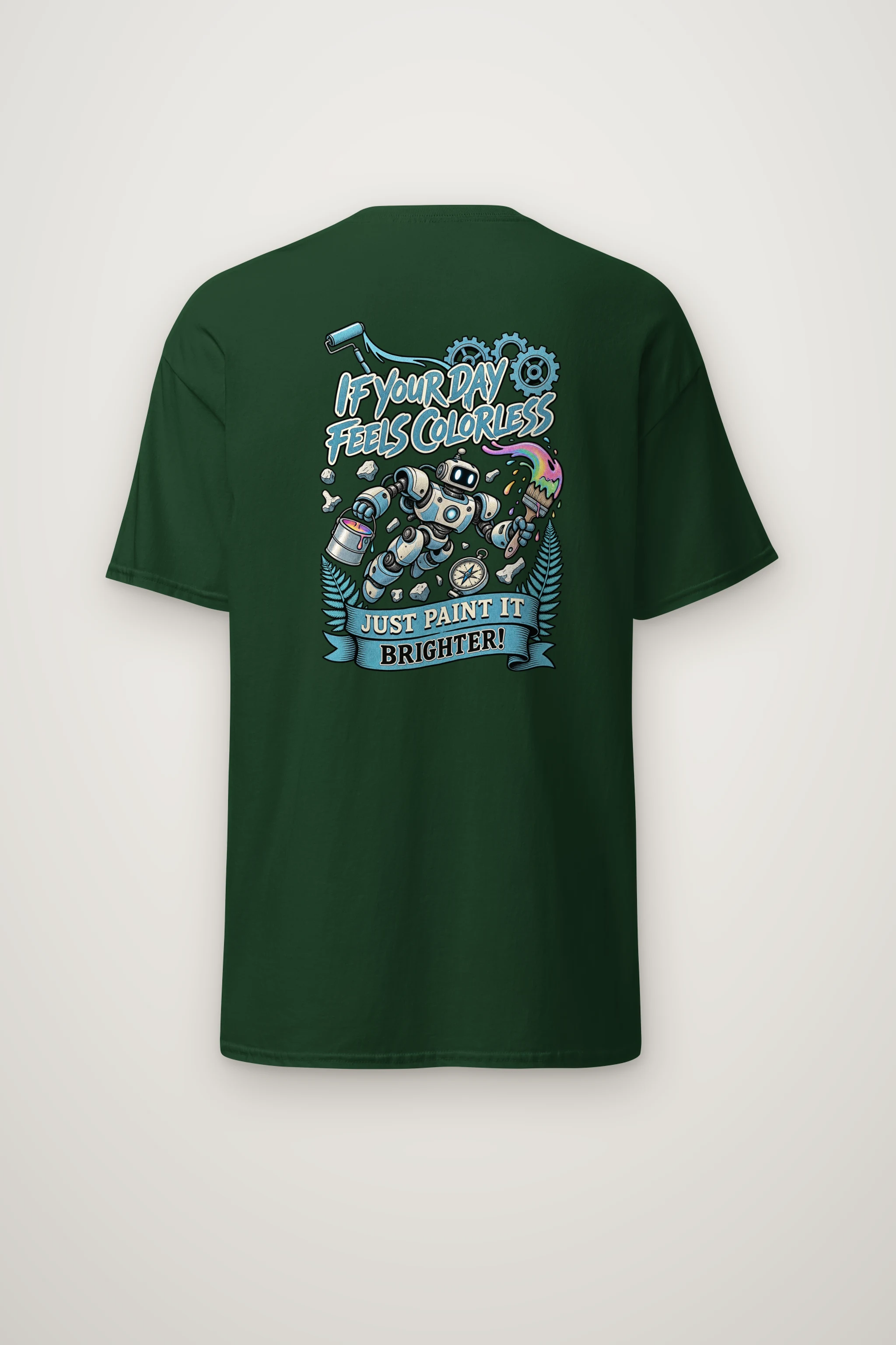"Paint It Brighter" Heavyweight Unisex Crewneck T-shirt