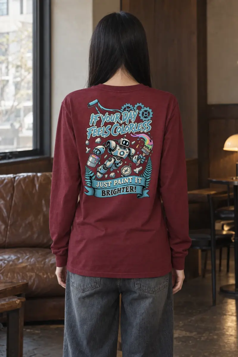 "Paint It Brighter" Unisex Longsleeve T-shirt | Gildan 2400
