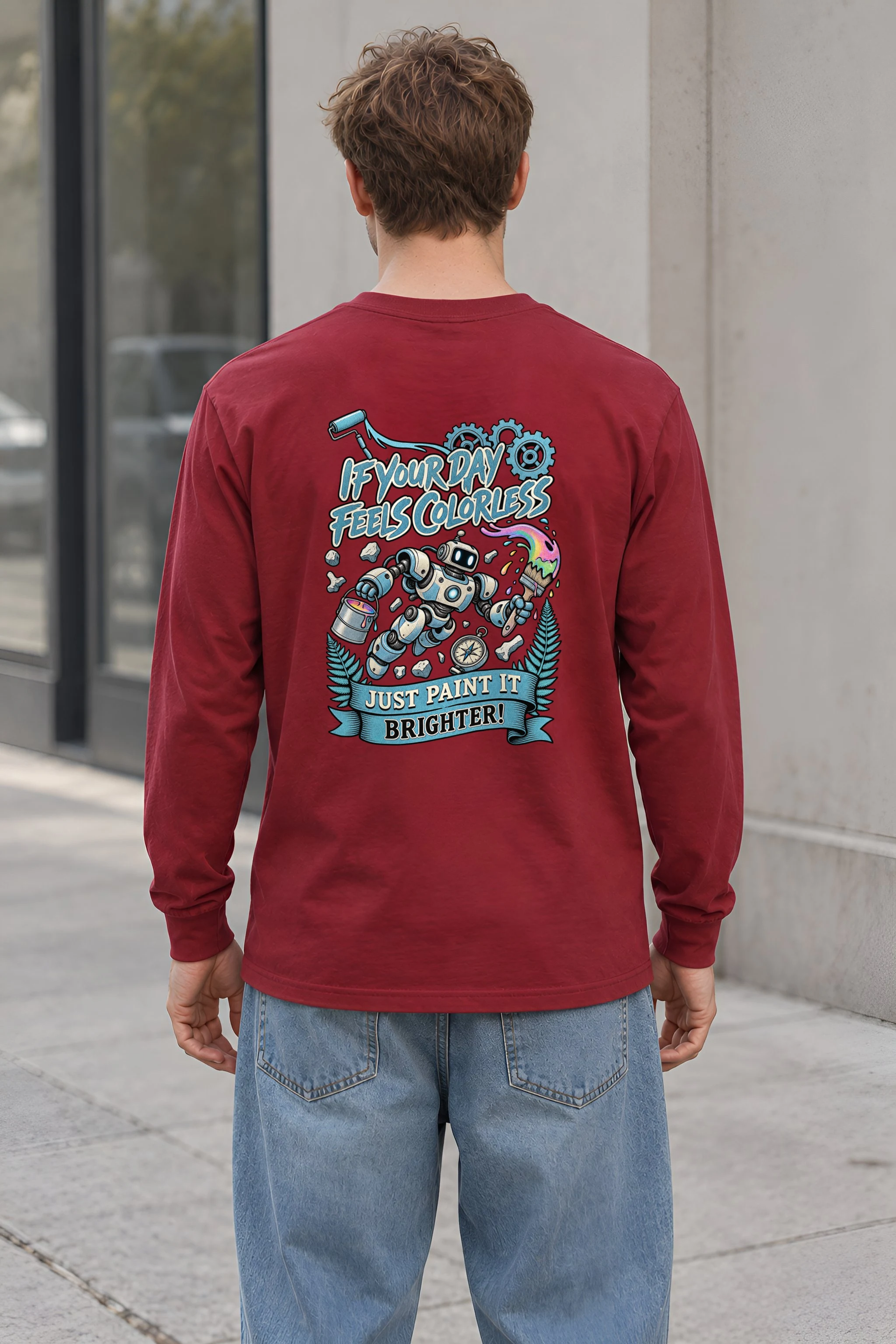 "Paint It Brighter" Unisex Longsleeve T-shirt