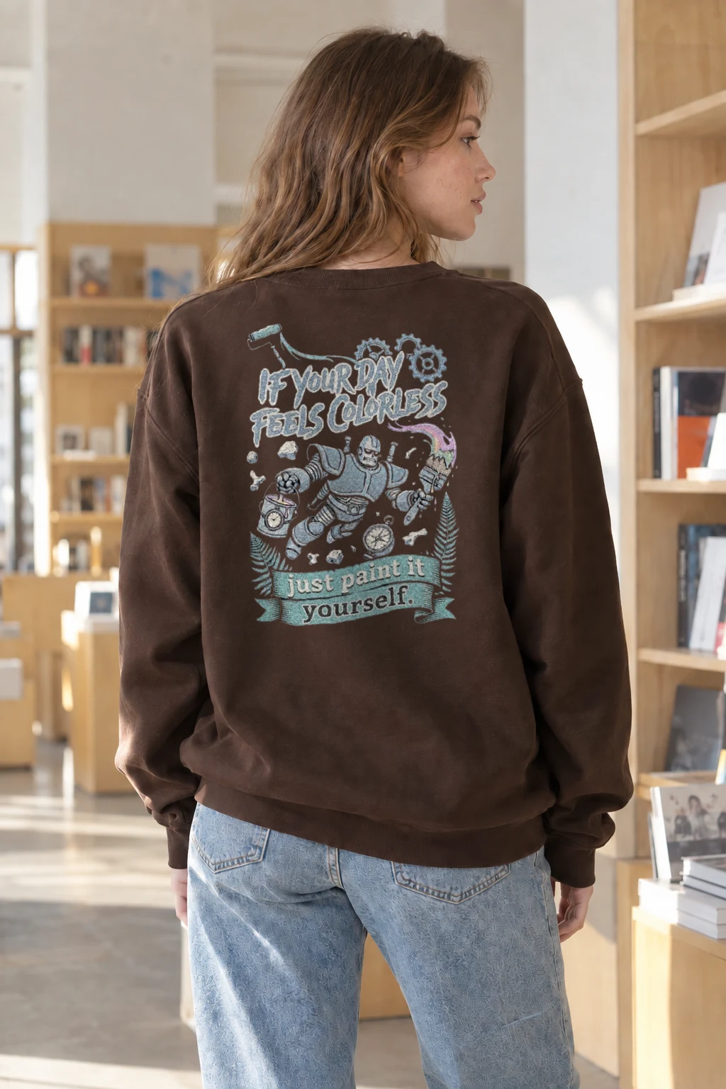 "Paint It Yourself" Heavy Blend Unisex Crewneck Sweatshirt | Gildan 18000