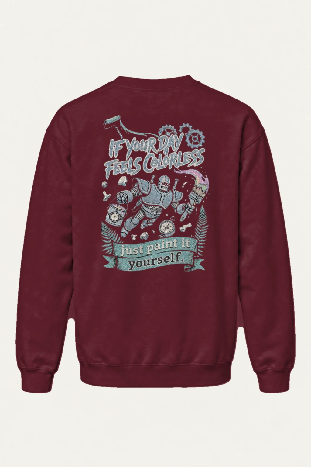 "Paint It Yourself" Heavy Blend Unisex Crewneck Sweatshirt | Gildan 18000