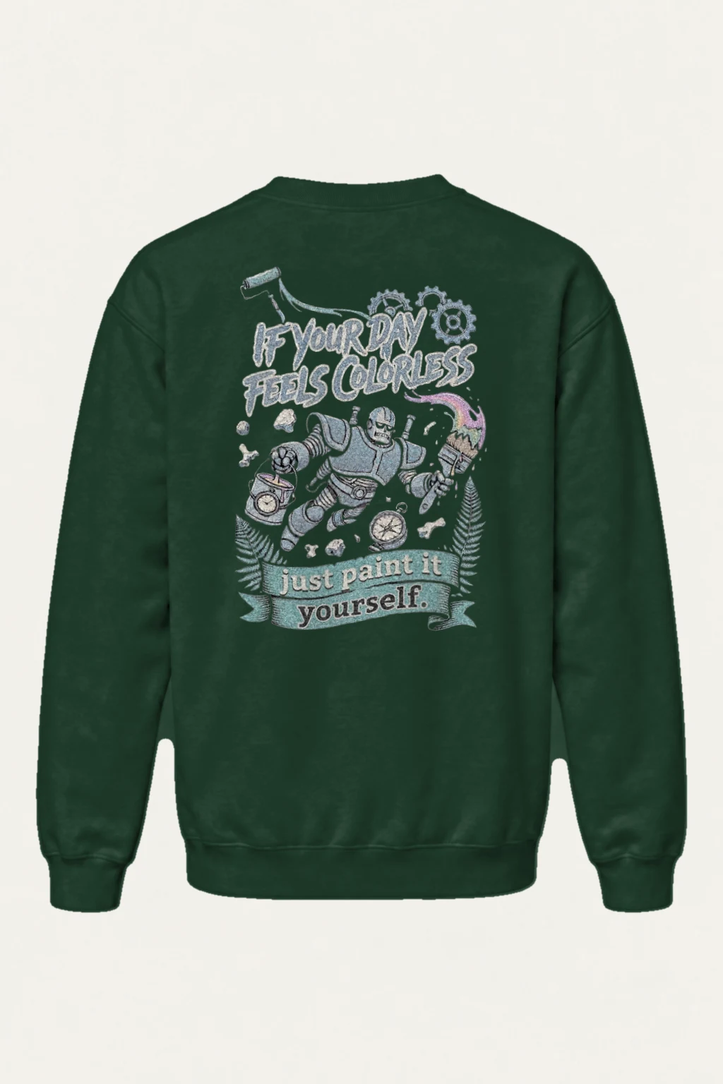 "Paint It Yourself" Heavy Blend Unisex Crewneck Sweatshirt | Gildan 18000