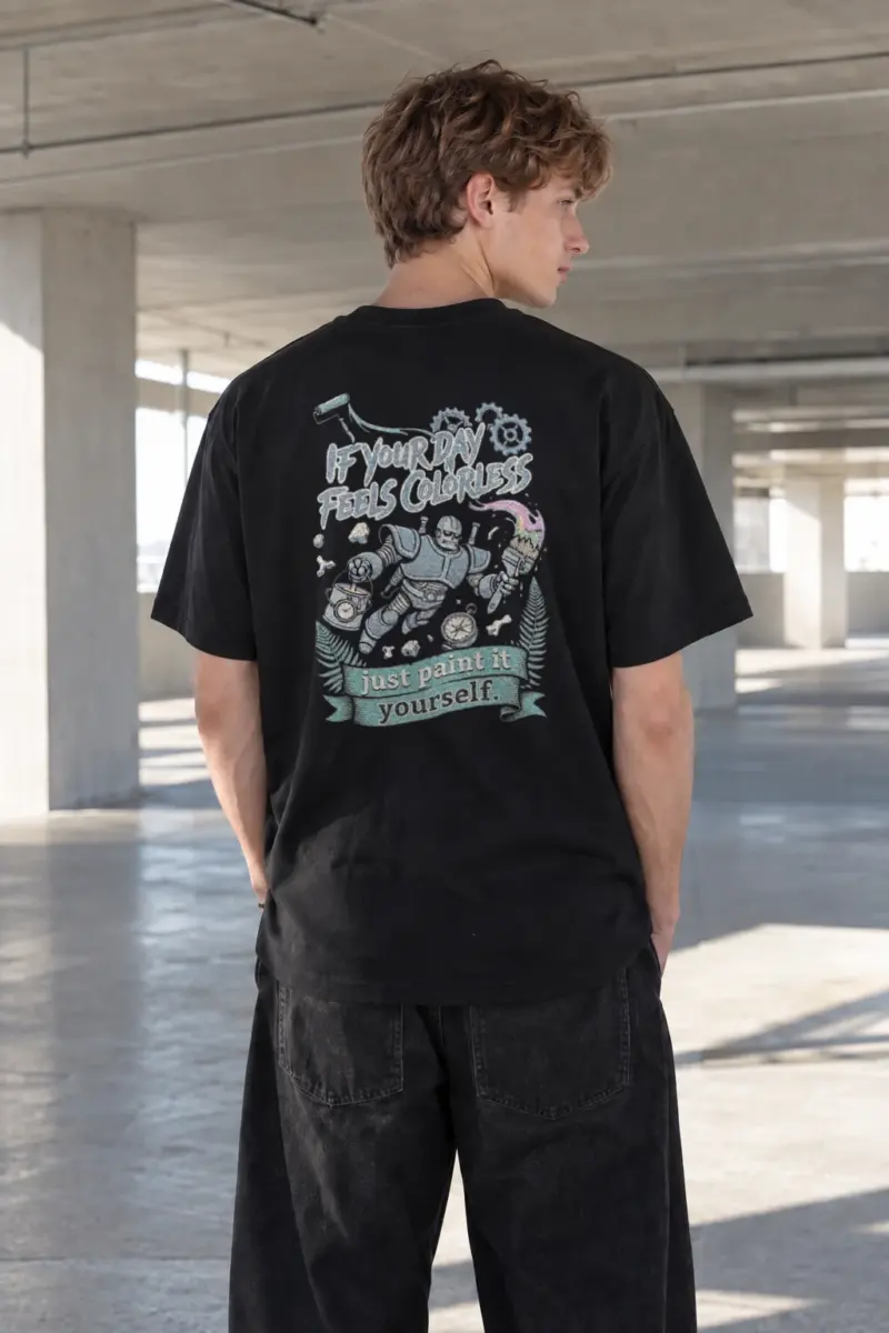 “Paint It Yourself” Heavyweight Unisex Crewneck T-shirt | Gildan 5000