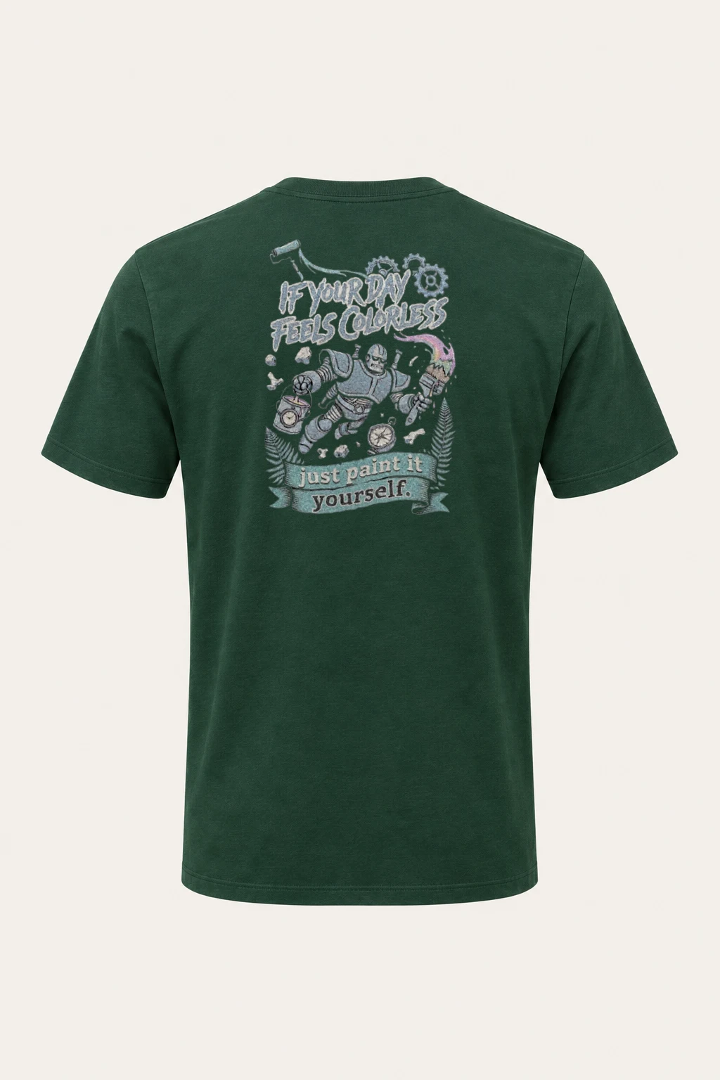 "Paint It Yourself" Heavyweight Unisex Crewneck T-shirt | Gildan 5000