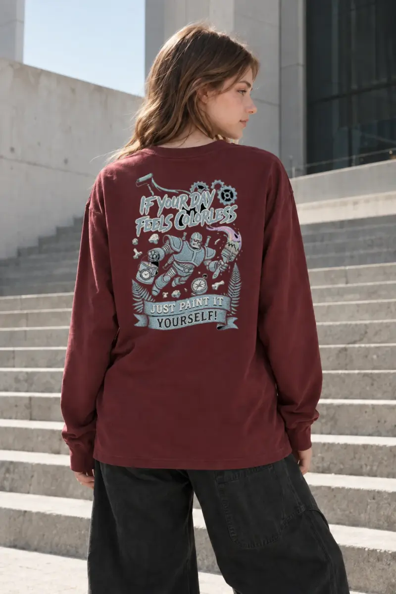 “Paint It Yourself” Unisex Longsleeve T-shirt | Gildan 2400
