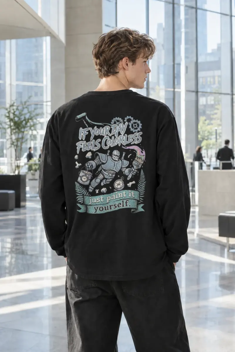 “Paint It Yourself” Unisex Longsleeve T-shirt | Gildan 2400