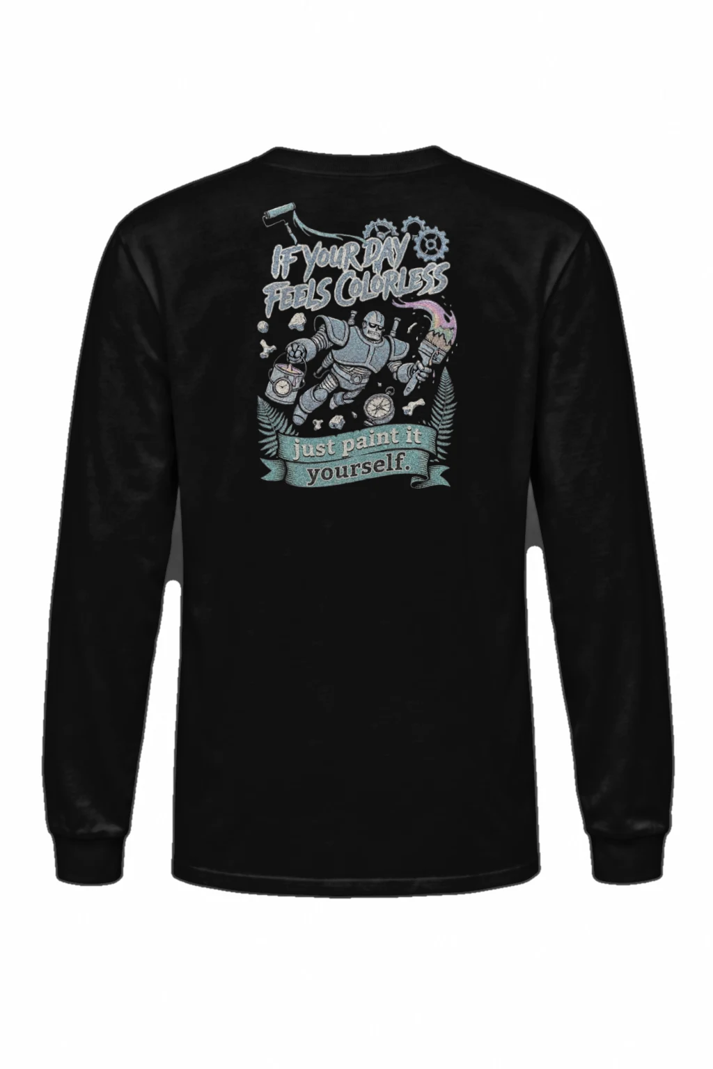 "Paint It Yourself" Unisex Longsleeve T-shirt | Gildan 2400