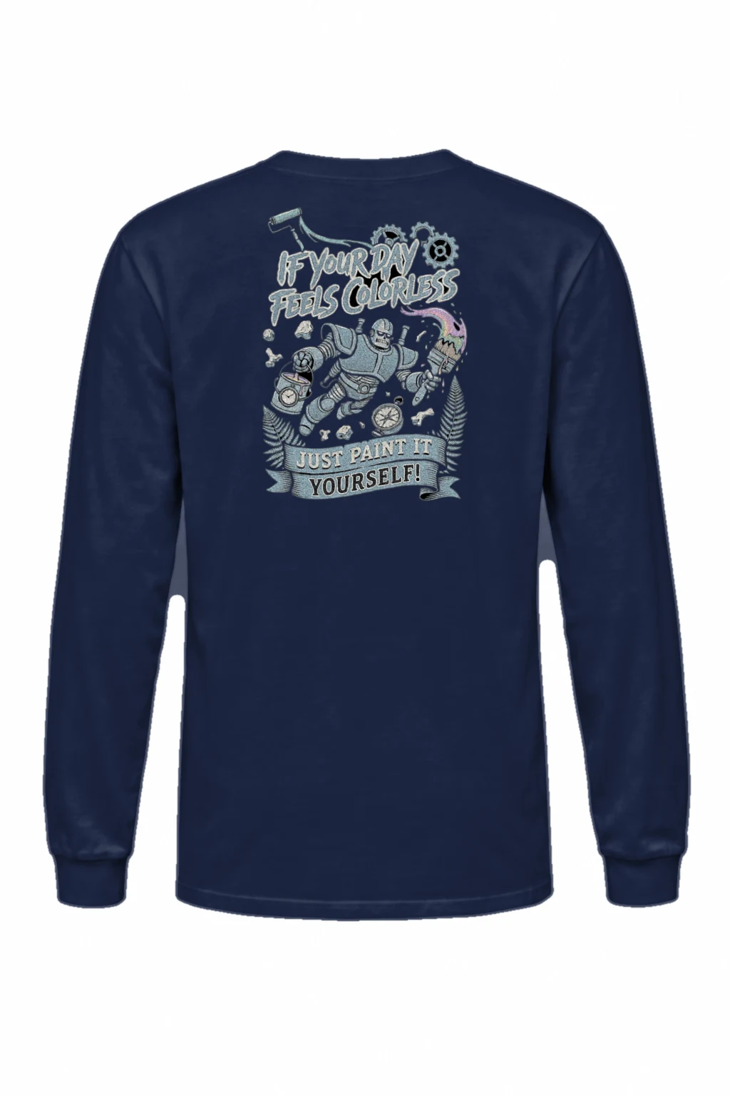"Paint It Yourself" Unisex Longsleeve T-shirt | Gildan 2400