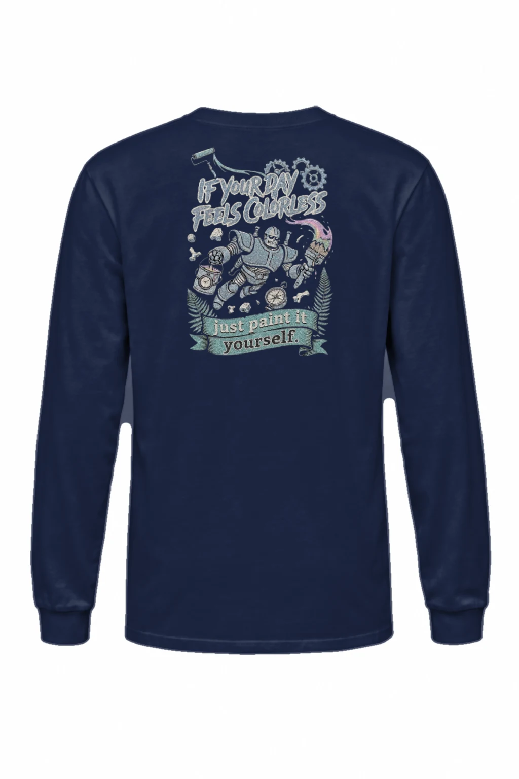 "Paint It Yourself" Unisex Longsleeve T-shirt | Gildan 2400