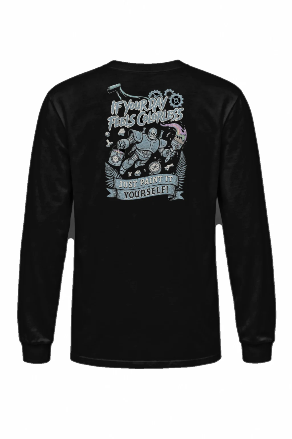 "Paint It Yourself" Unisex Longsleeve T-shirt | Gildan 2400