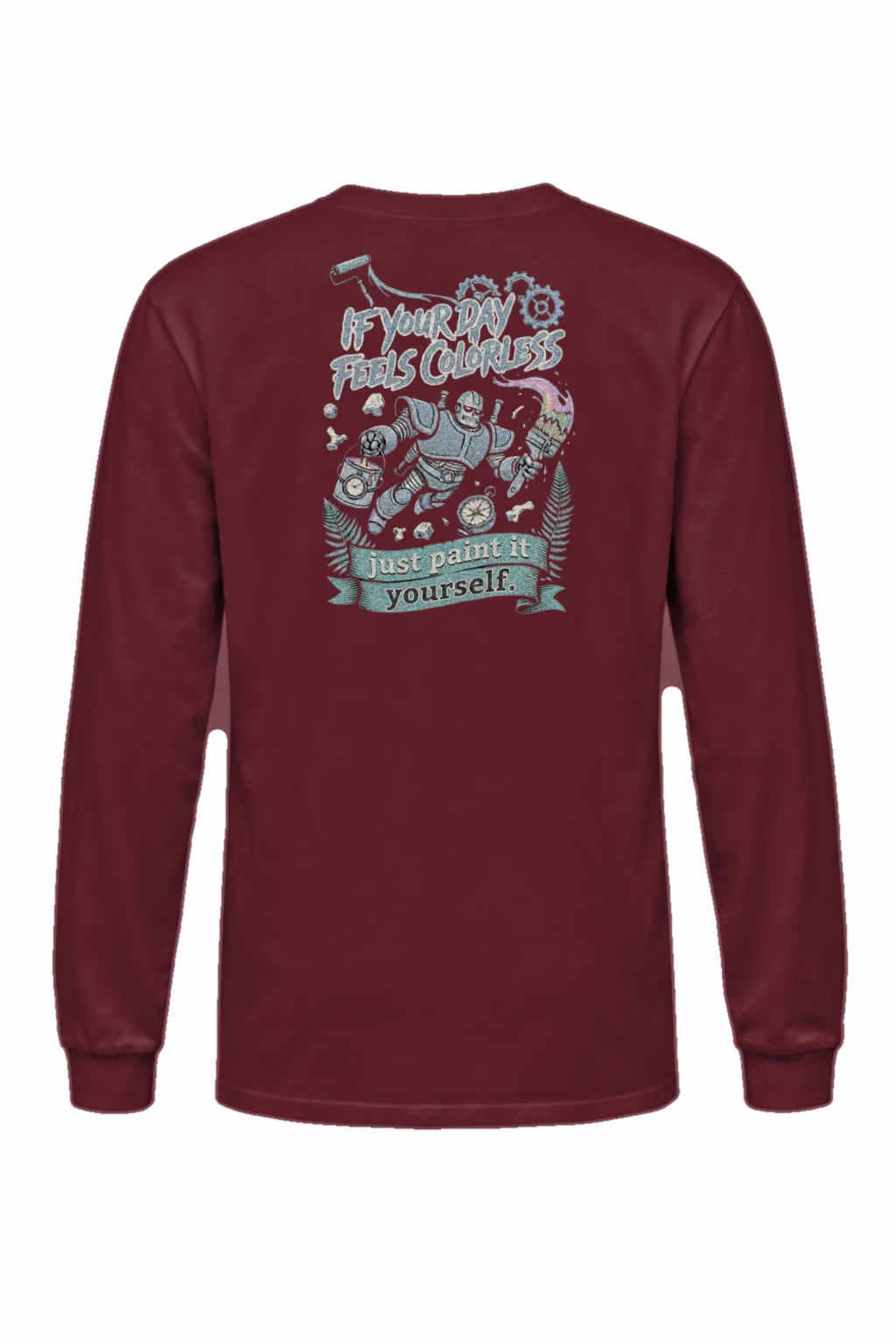 "Paint It Yourself" Unisex Longsleeve T-shirt | Gildan 2400