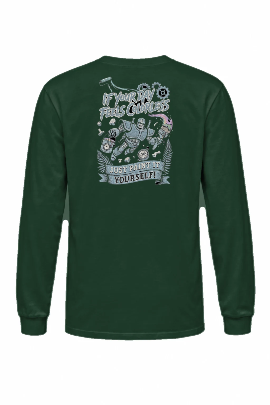 "Paint It Yourself" Unisex Longsleeve T-shirt | Gildan 2400