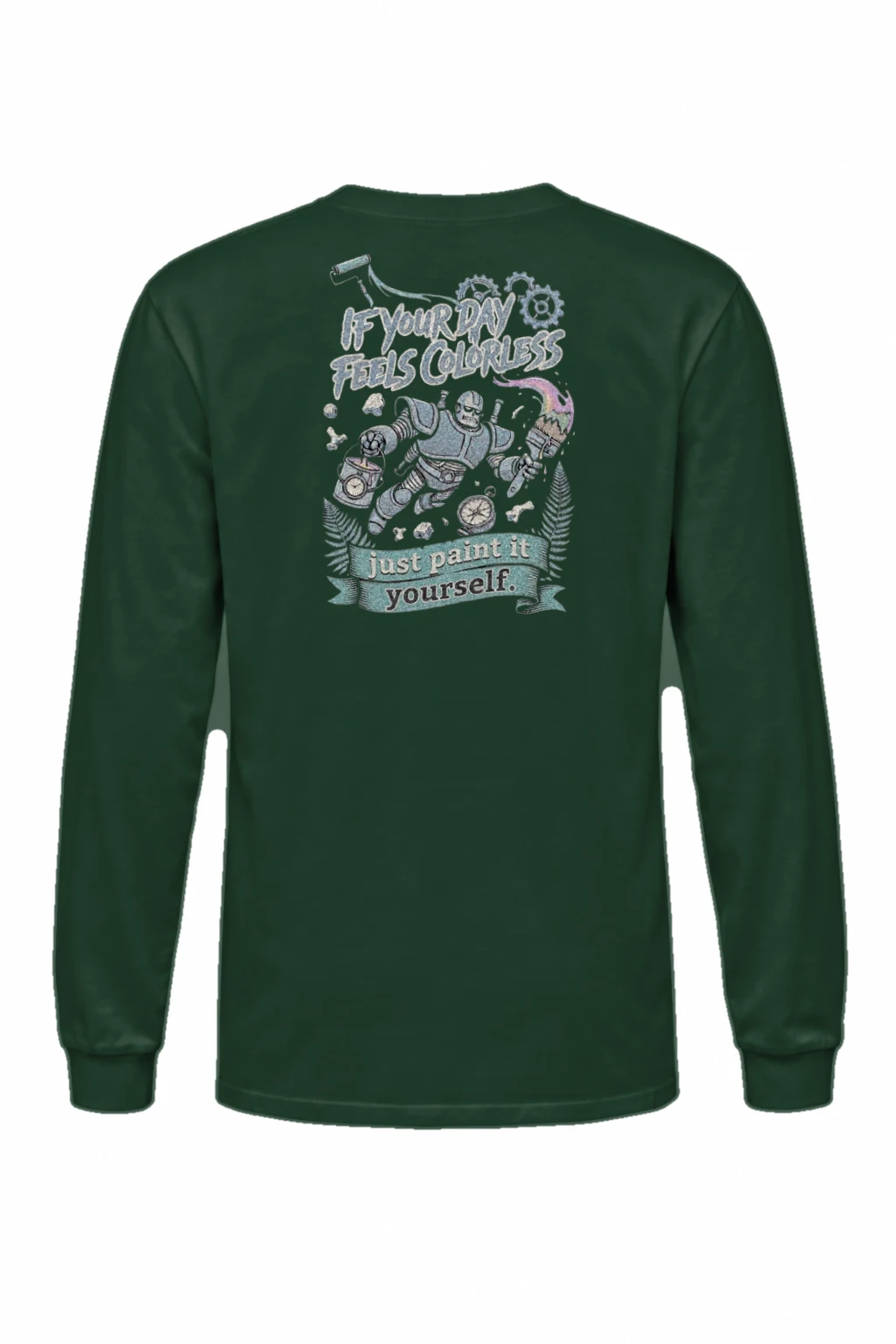 "Paint It Yourself" Unisex Longsleeve T-shirt | Gildan 2400
