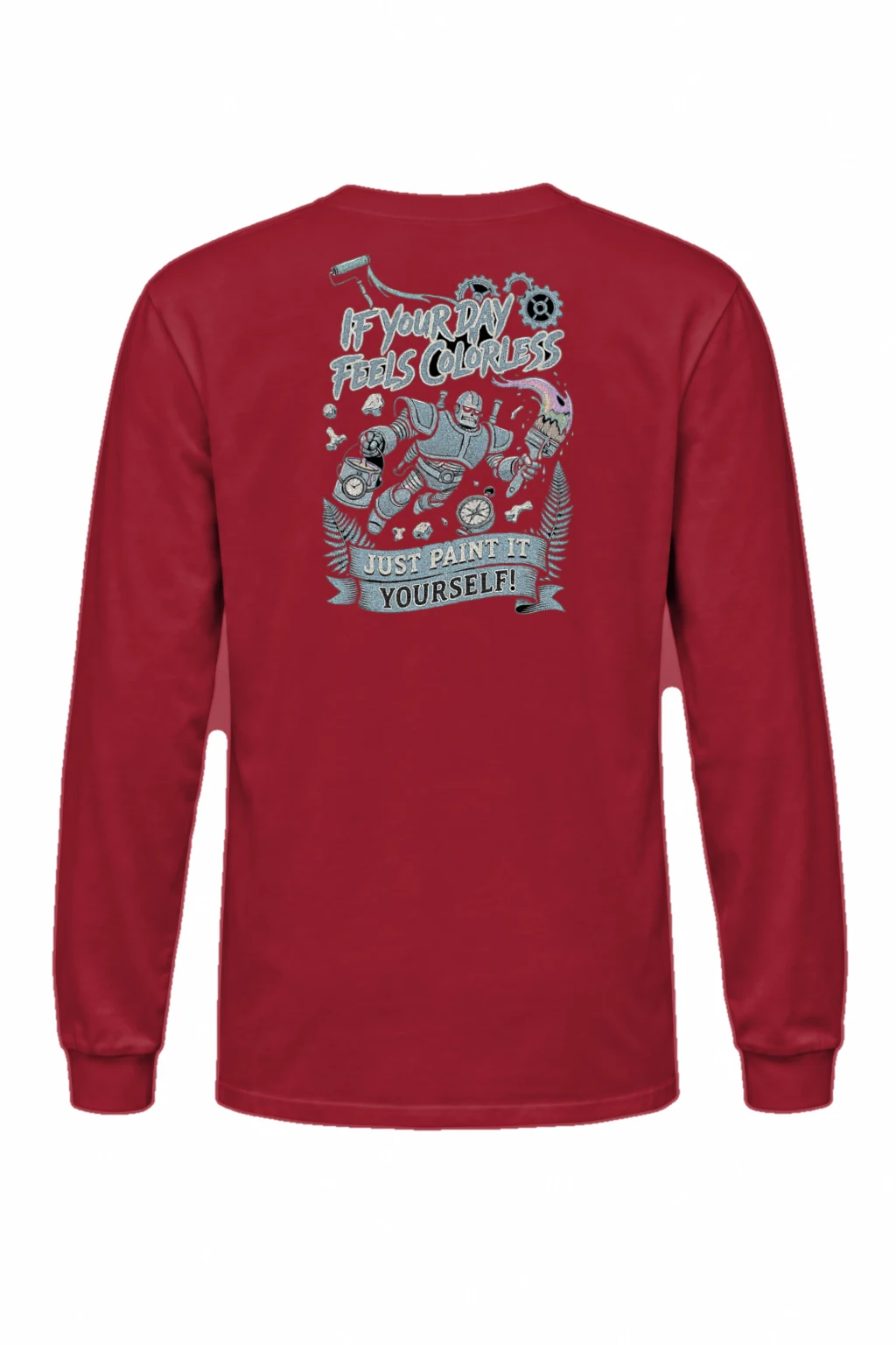 "Paint It Yourself" Unisex Longsleeve T-shirt | Gildan 2400