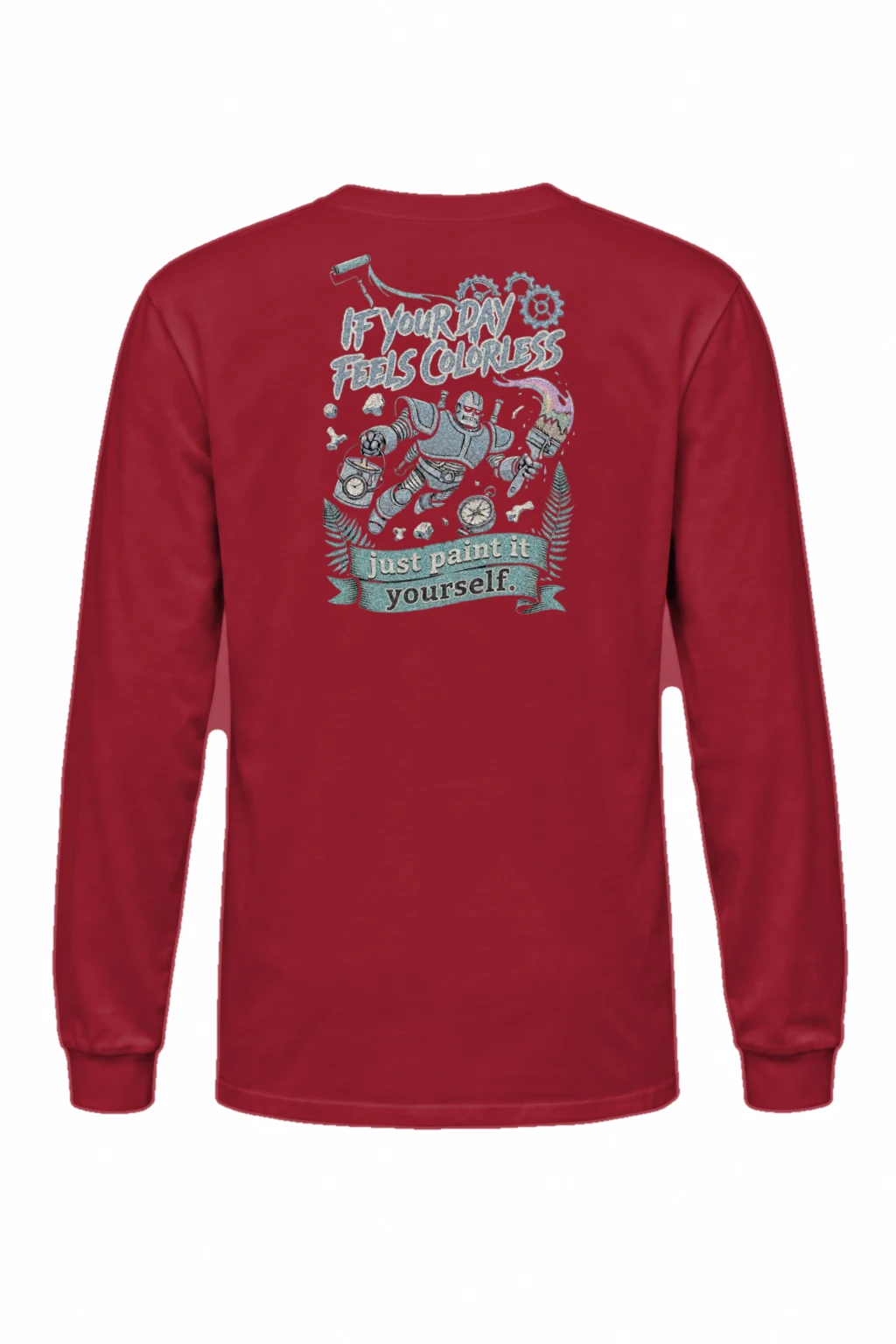 "Paint It Yourself" Unisex Longsleeve T-shirt | Gildan 2400