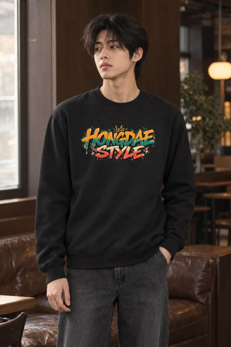 "Paint Splash Lettering" Heavy Blend Unisex Crewneck Sweatshirt