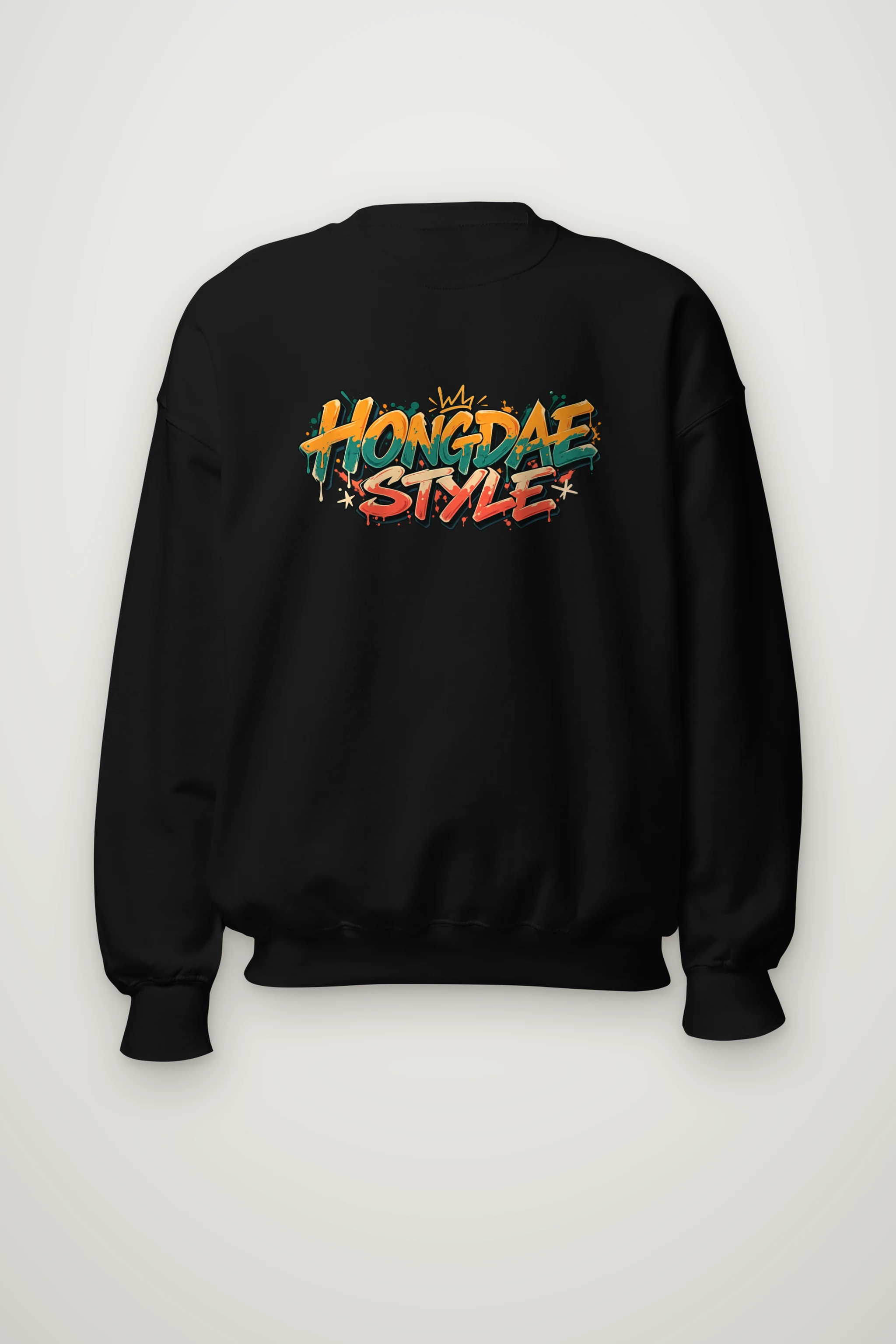 "Paint Splash Lettering" Heavy Blend Unisex Crewneck Sweatshirt
