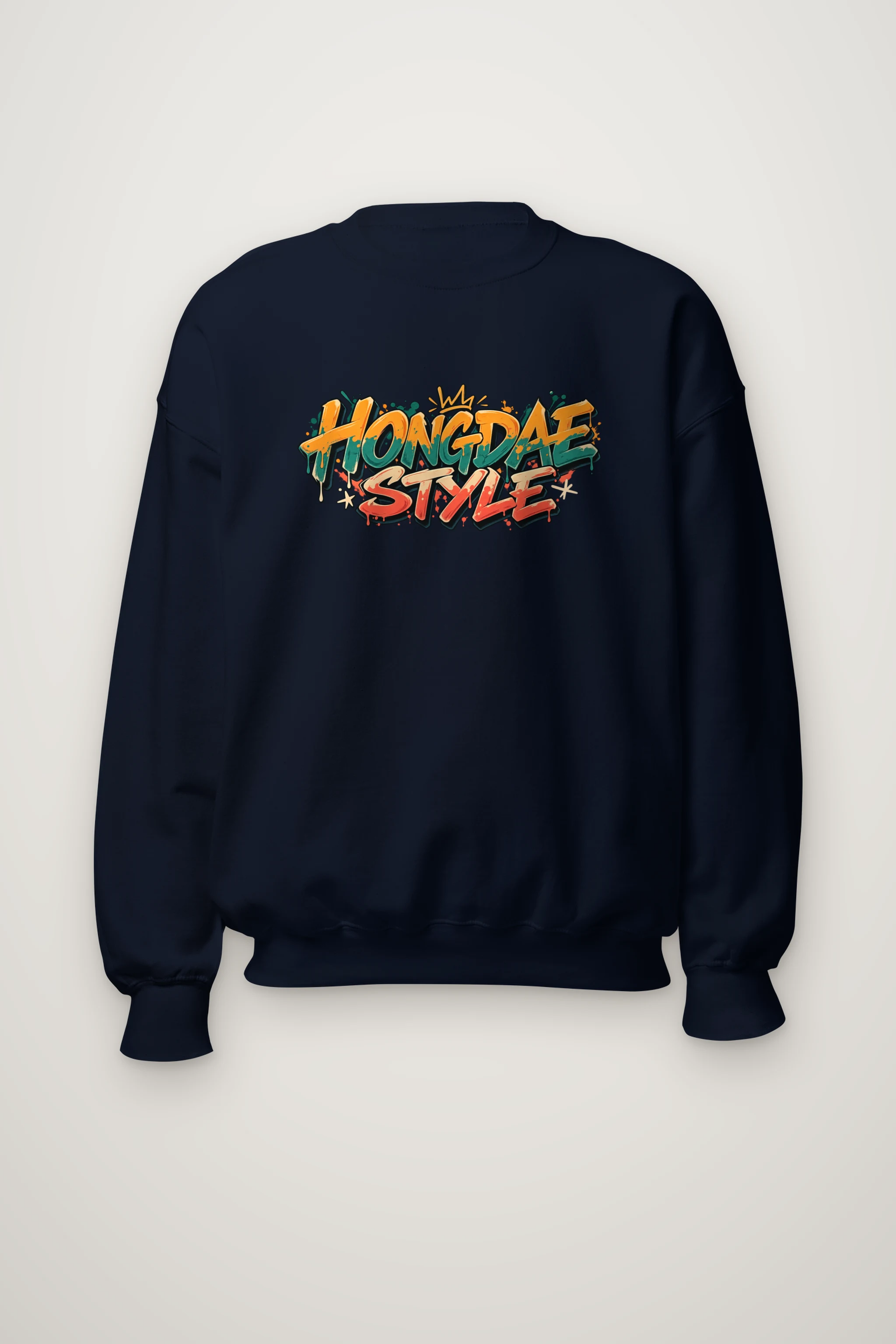 "Paint Splash Lettering" Heavy Blend Unisex Crewneck Sweatshirt