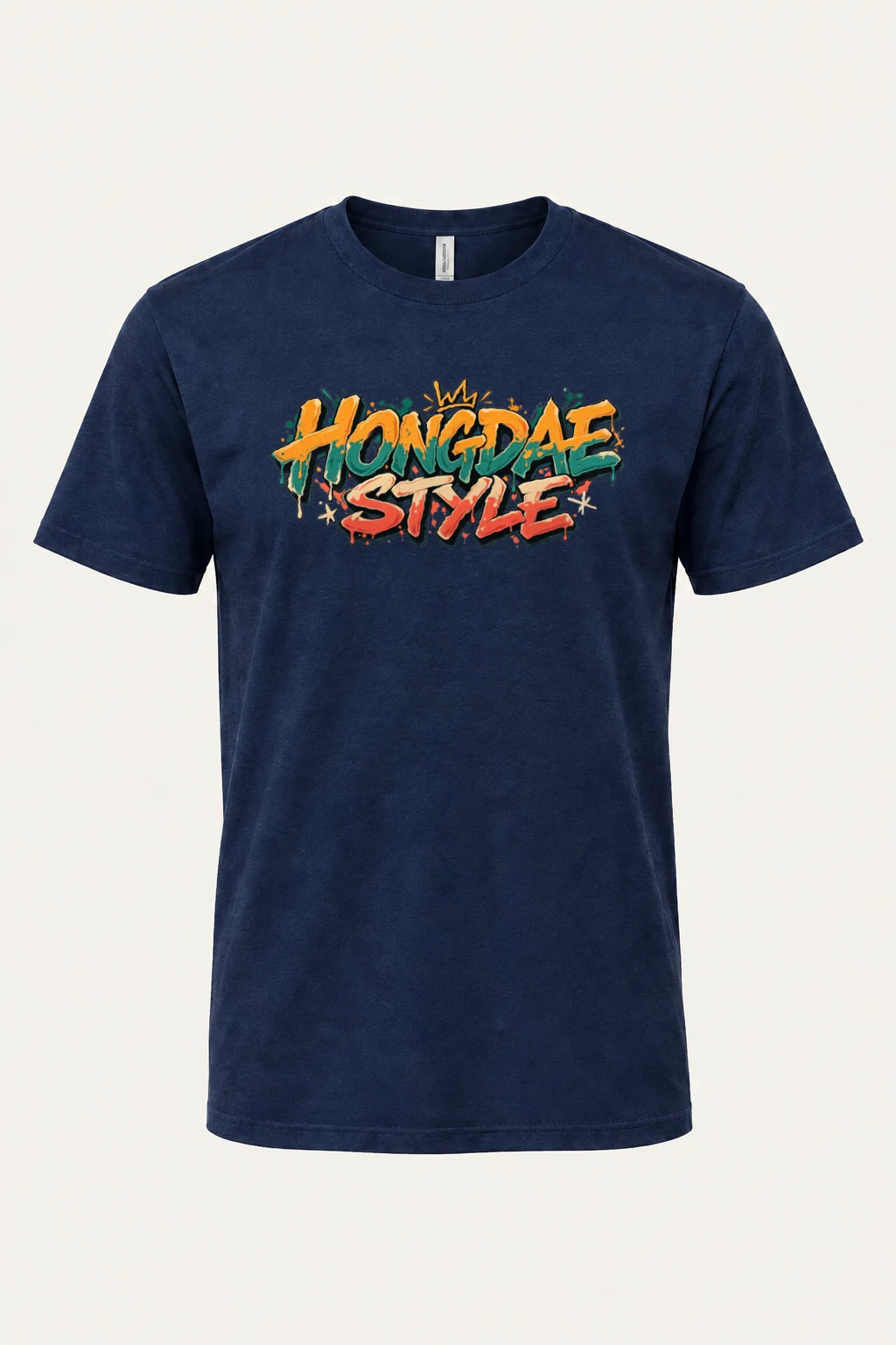 "Paint Splash Lettering" Heavyweight Unisex Crewneck T-shirt | Gildan 5000