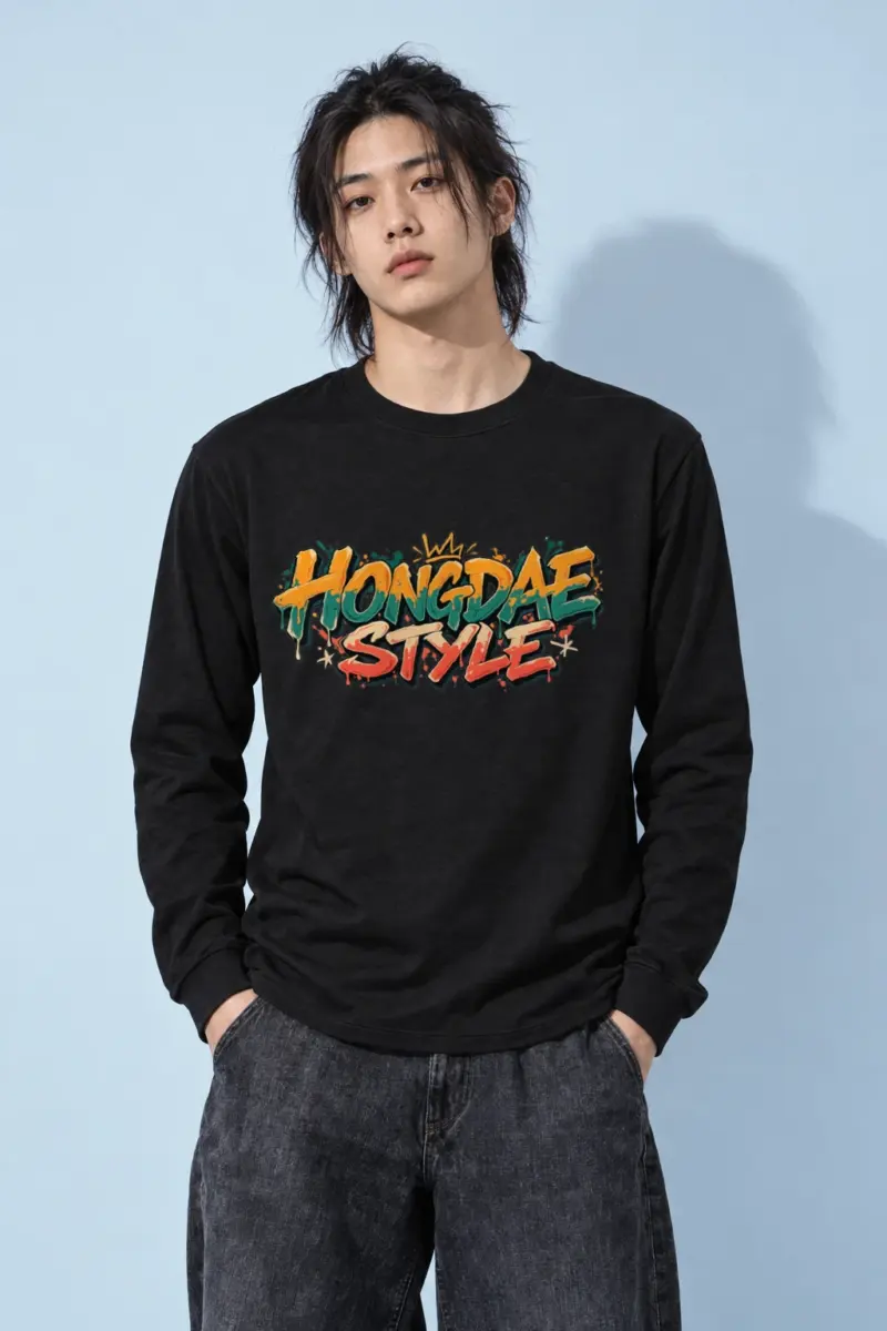 "Paint Splash Lettering" Unisex Longsleeve T-shirt