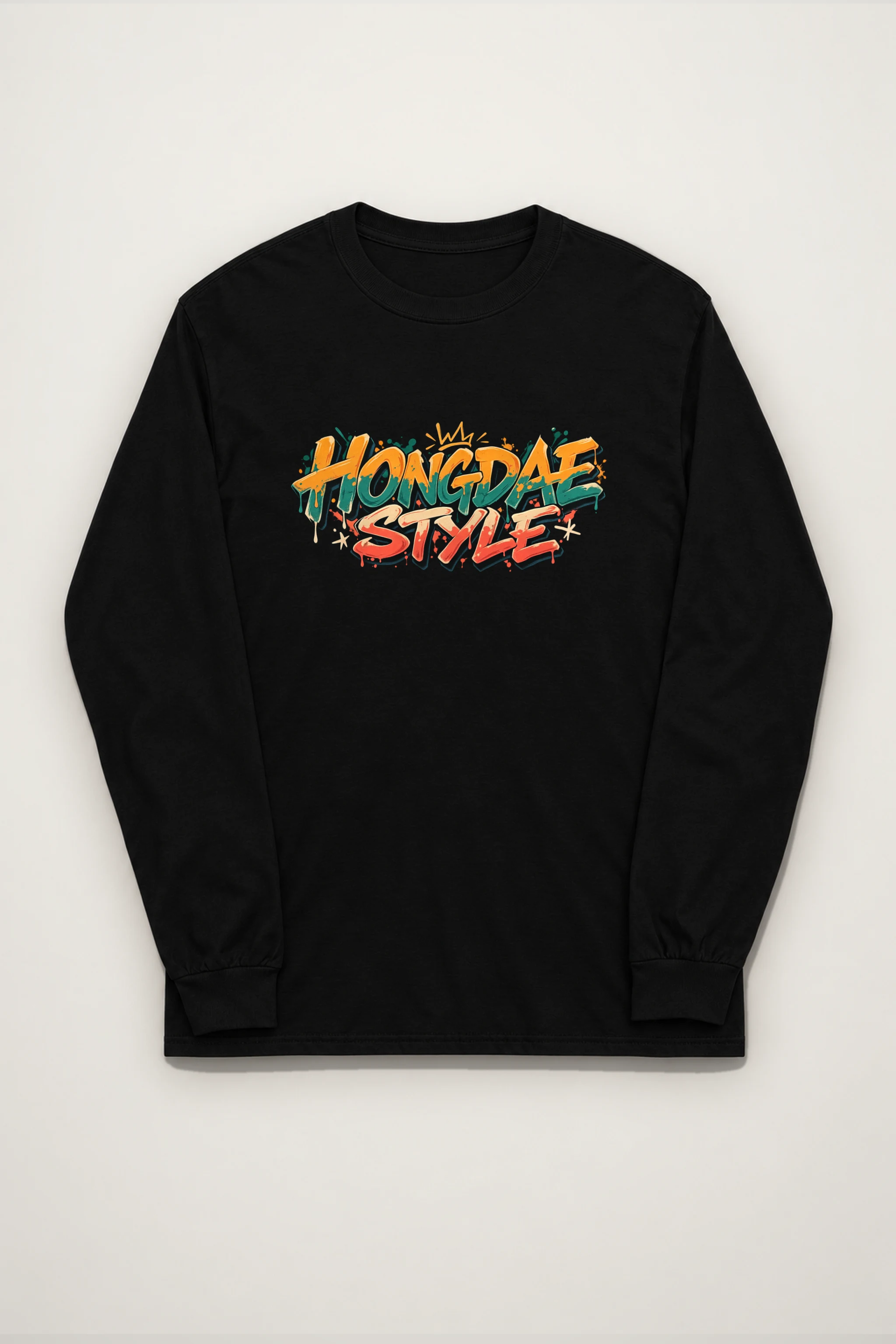"Paint Splash Lettering" Unisex Longsleeve T-shirt