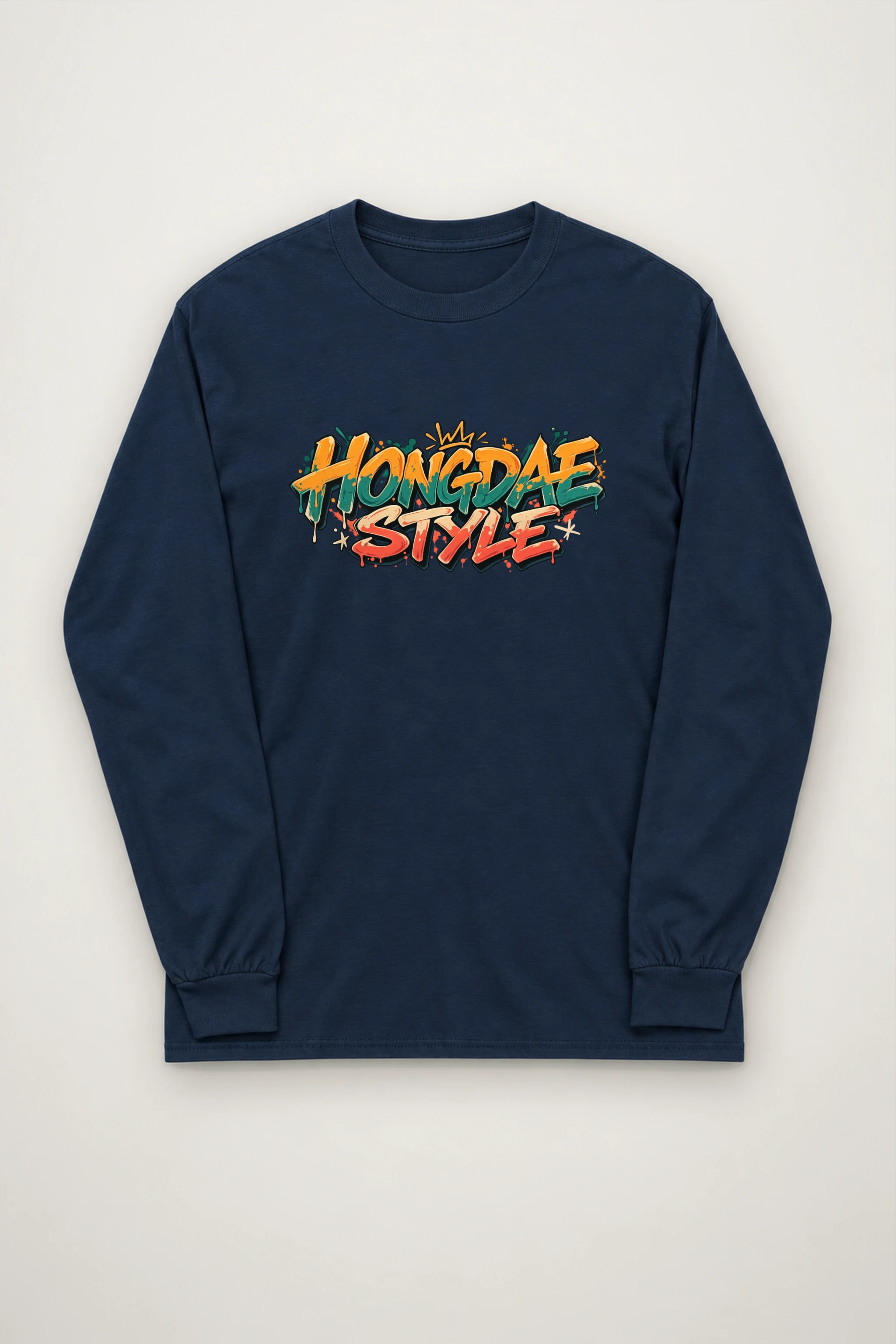 "Paint Splash Lettering" Unisex Longsleeve T-shirt