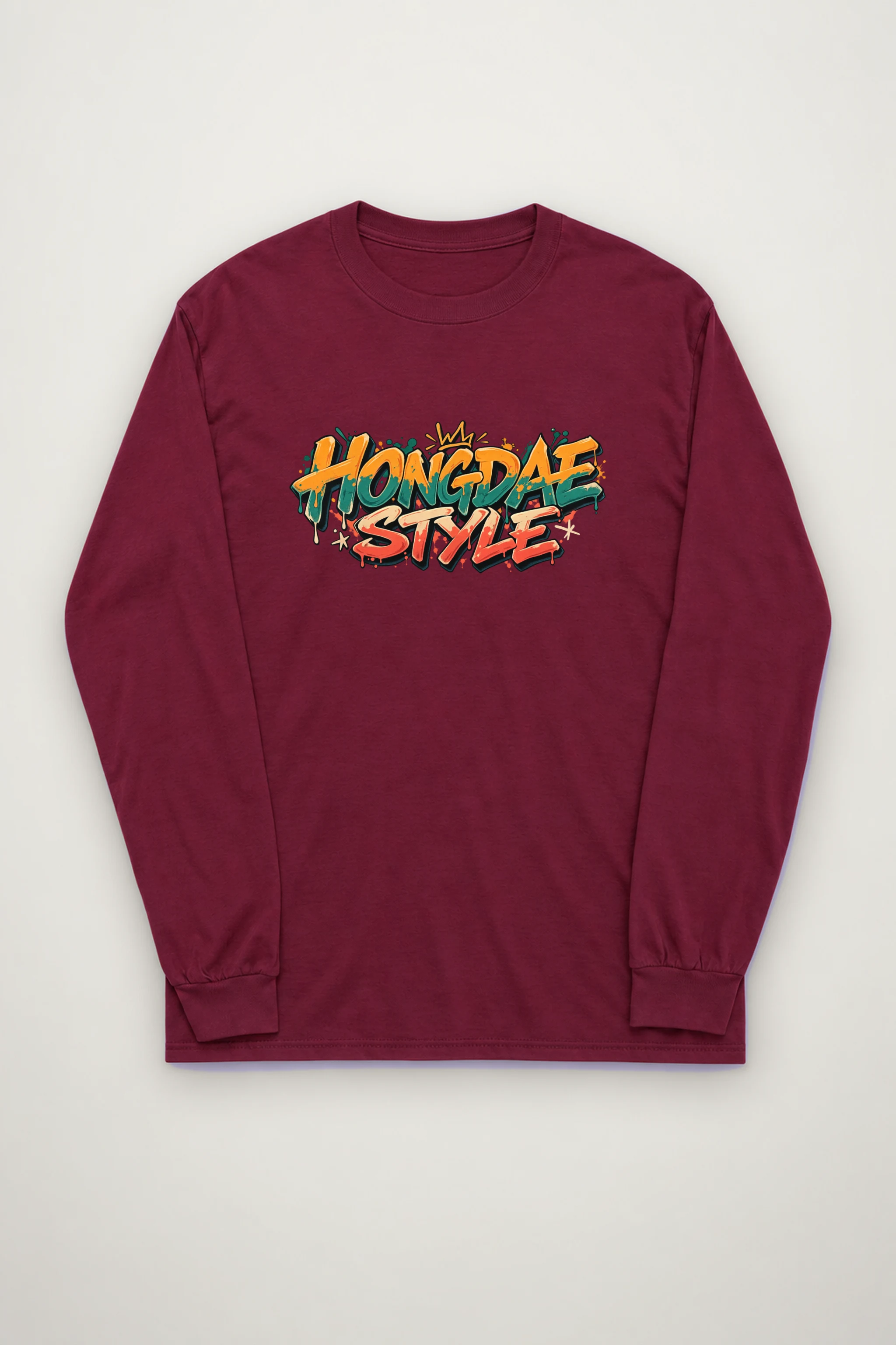 "Paint Splash Lettering" Unisex Longsleeve T-shirt