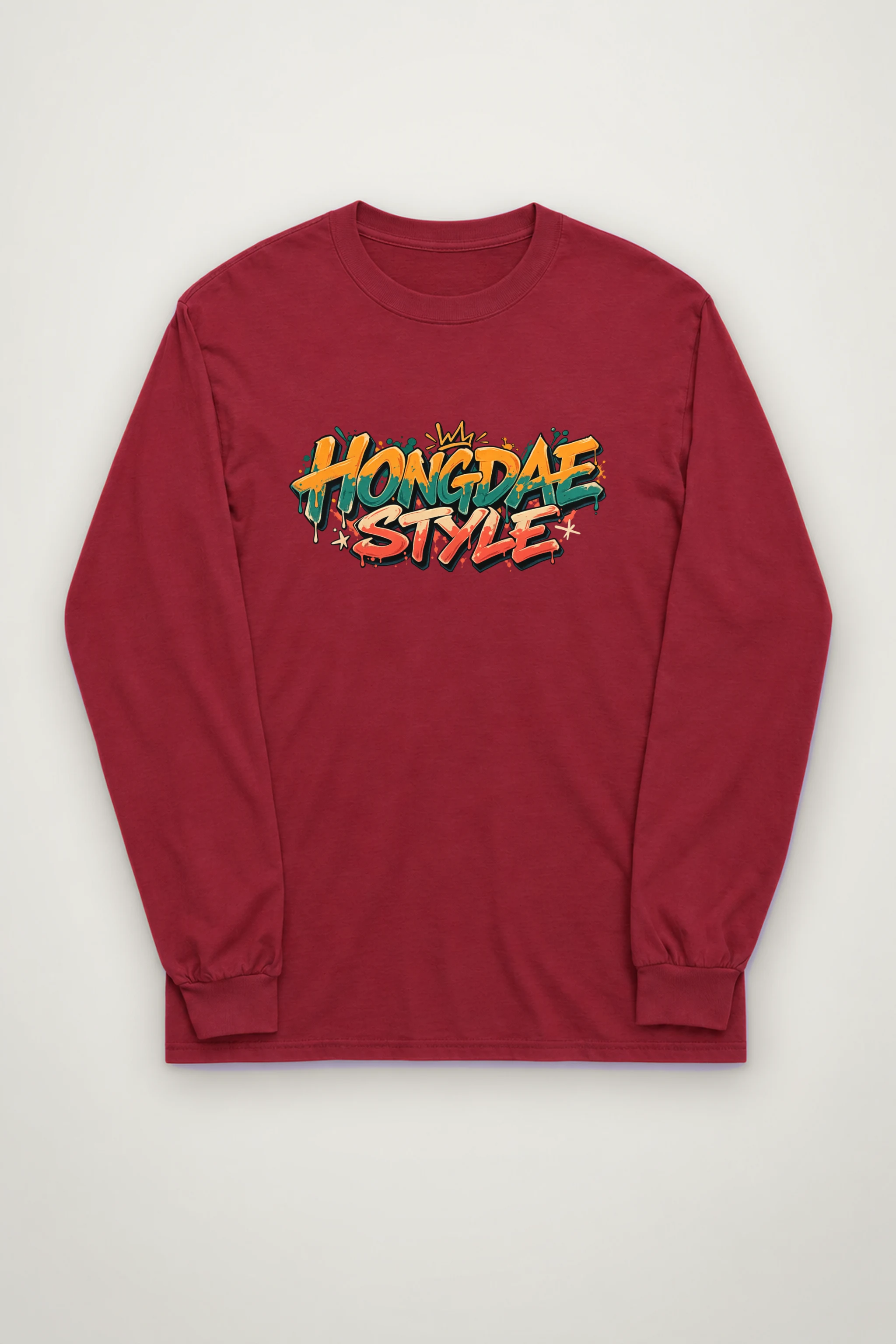 "Paint Splash Lettering" Unisex Longsleeve T-shirt