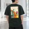 "Painted Stripe Run" Heavyweight Unisex Crewneck T-shirt | Gildan 5000