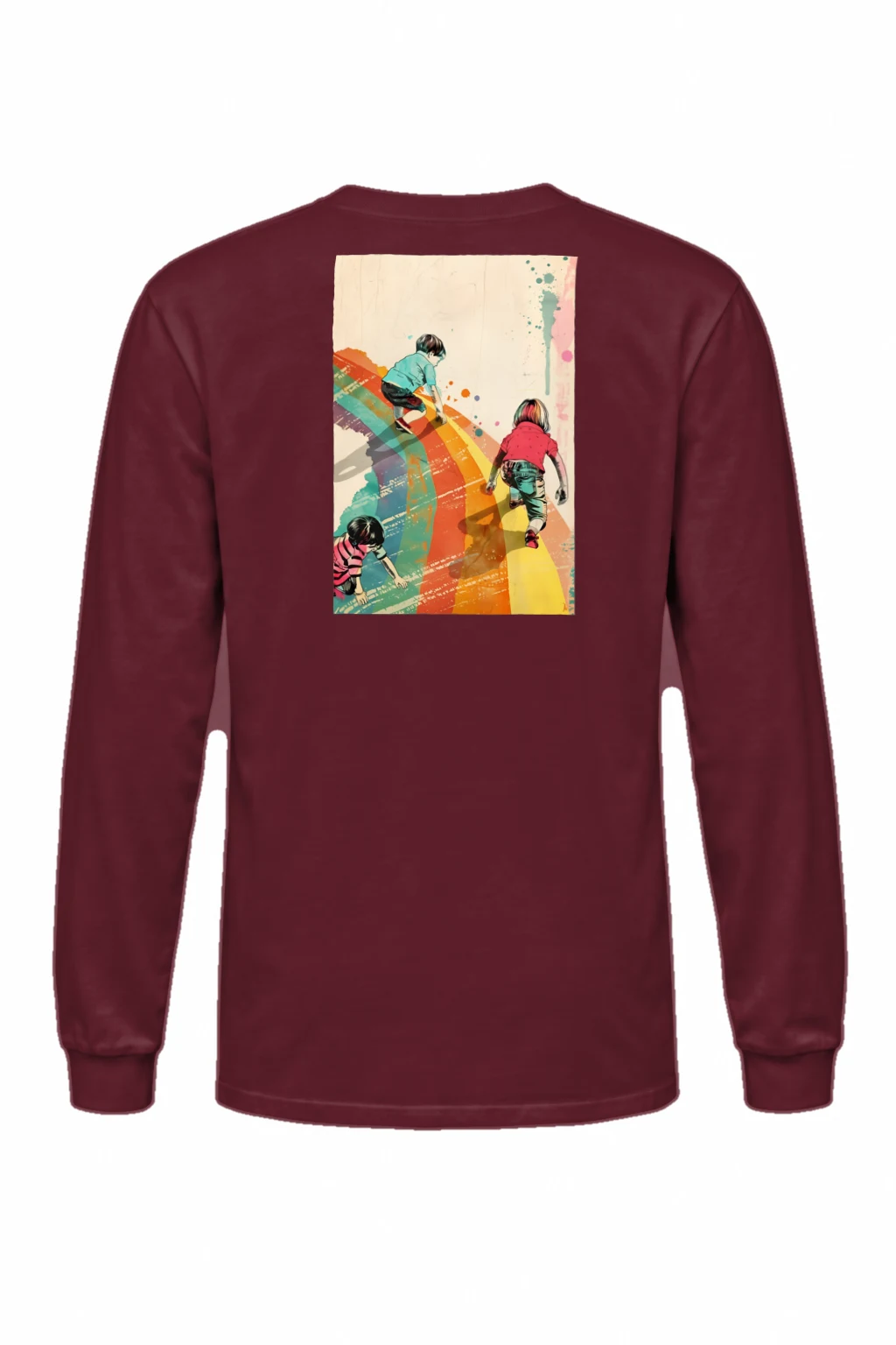 "Painted Stripe Run" Unisex Longsleeve T-shirt | Gildan 2400