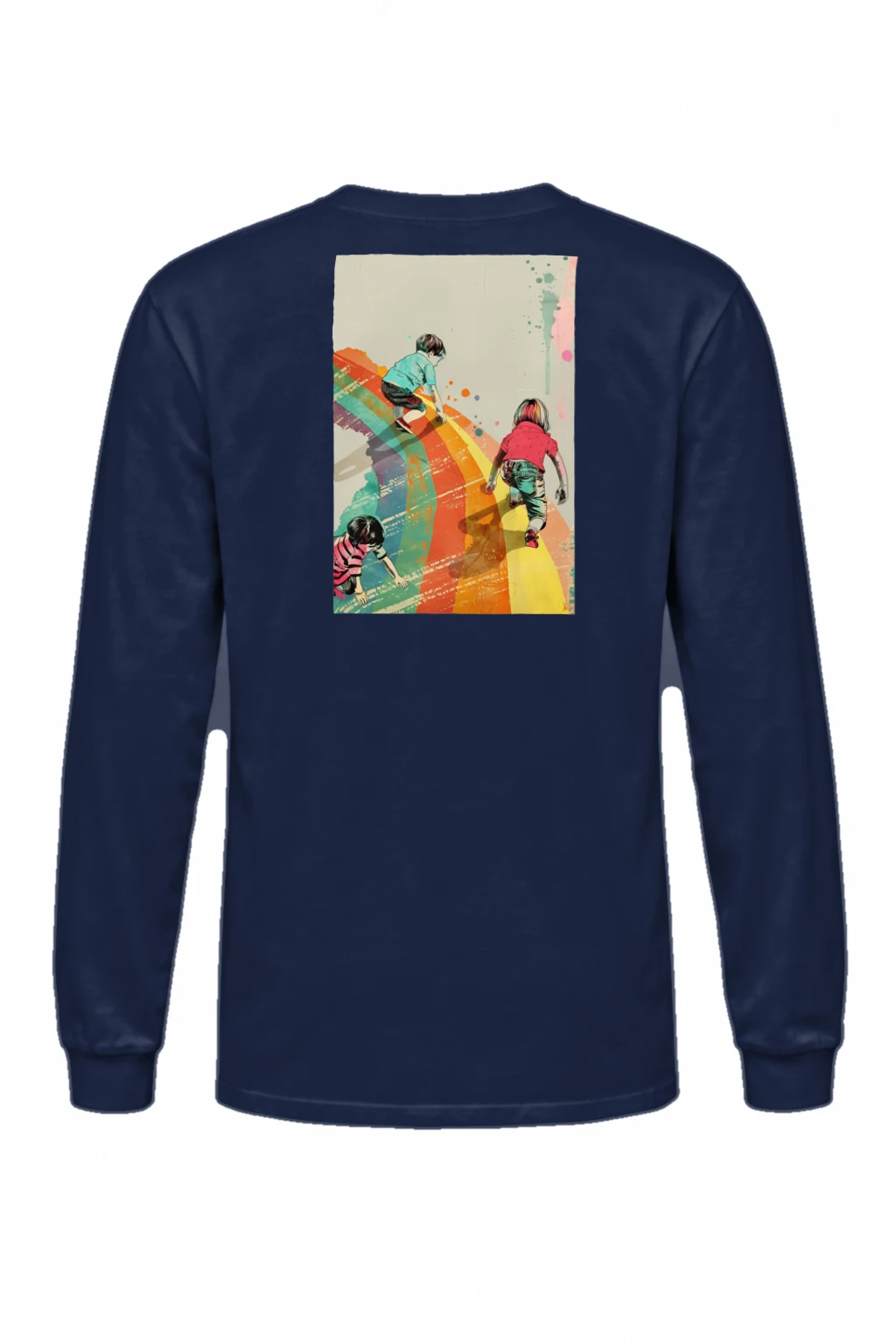 "Painted Stripe Run" Unisex Longsleeve T-shirt | Gildan 2400